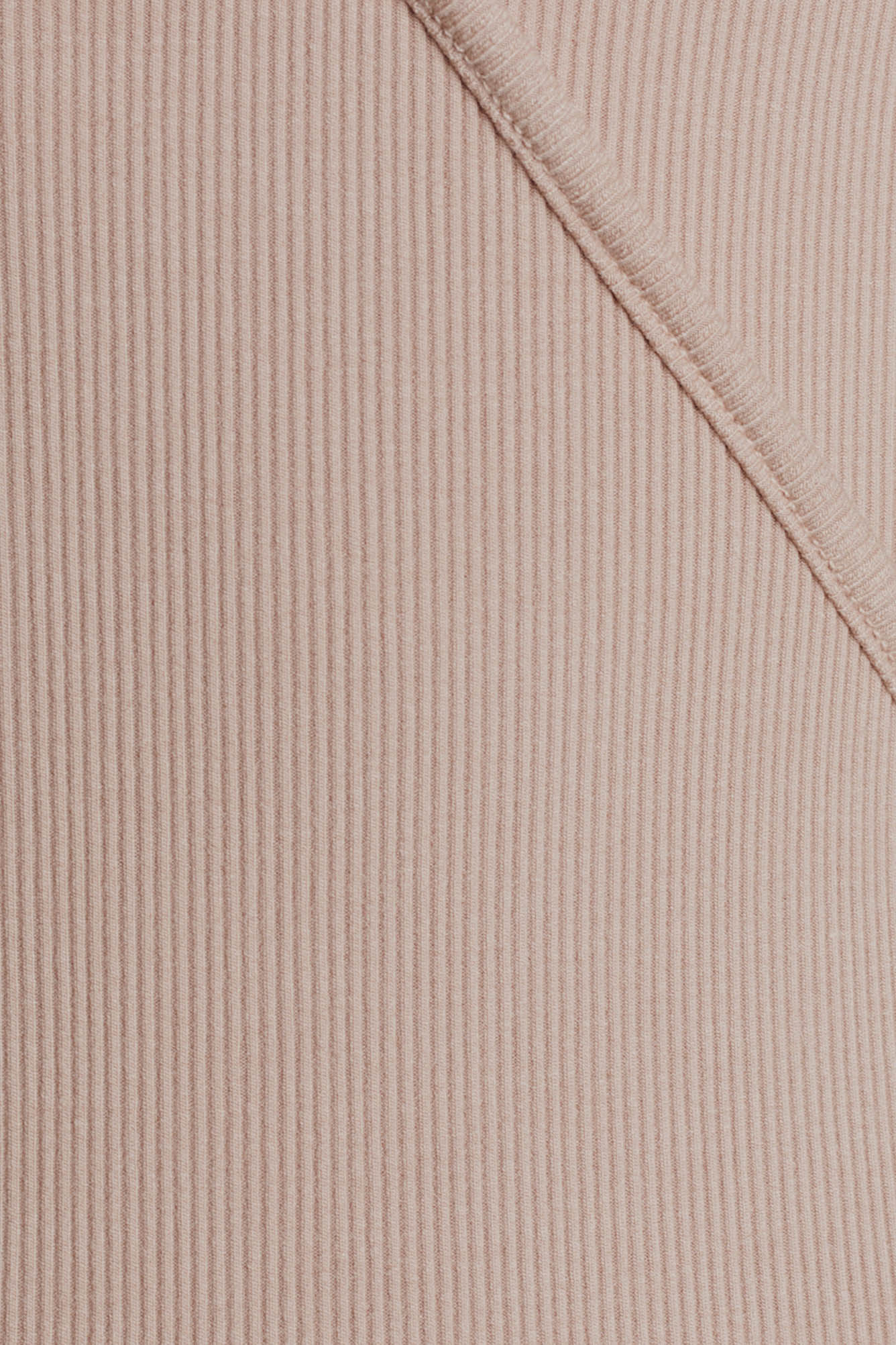 Knit Midi Dress with Slit in Tan