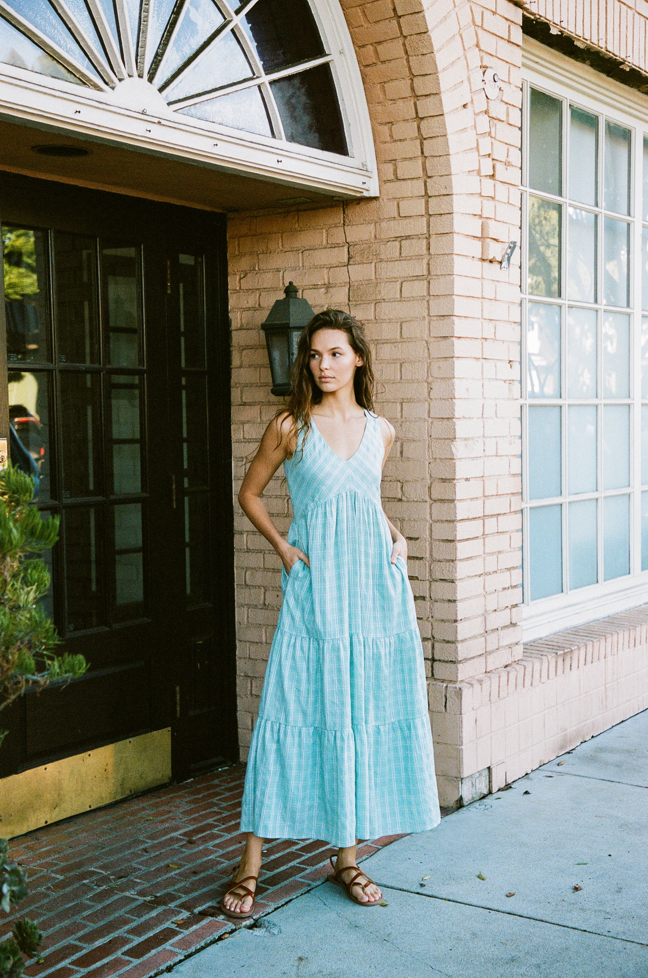 Tiered Maxi Sundress in Frost