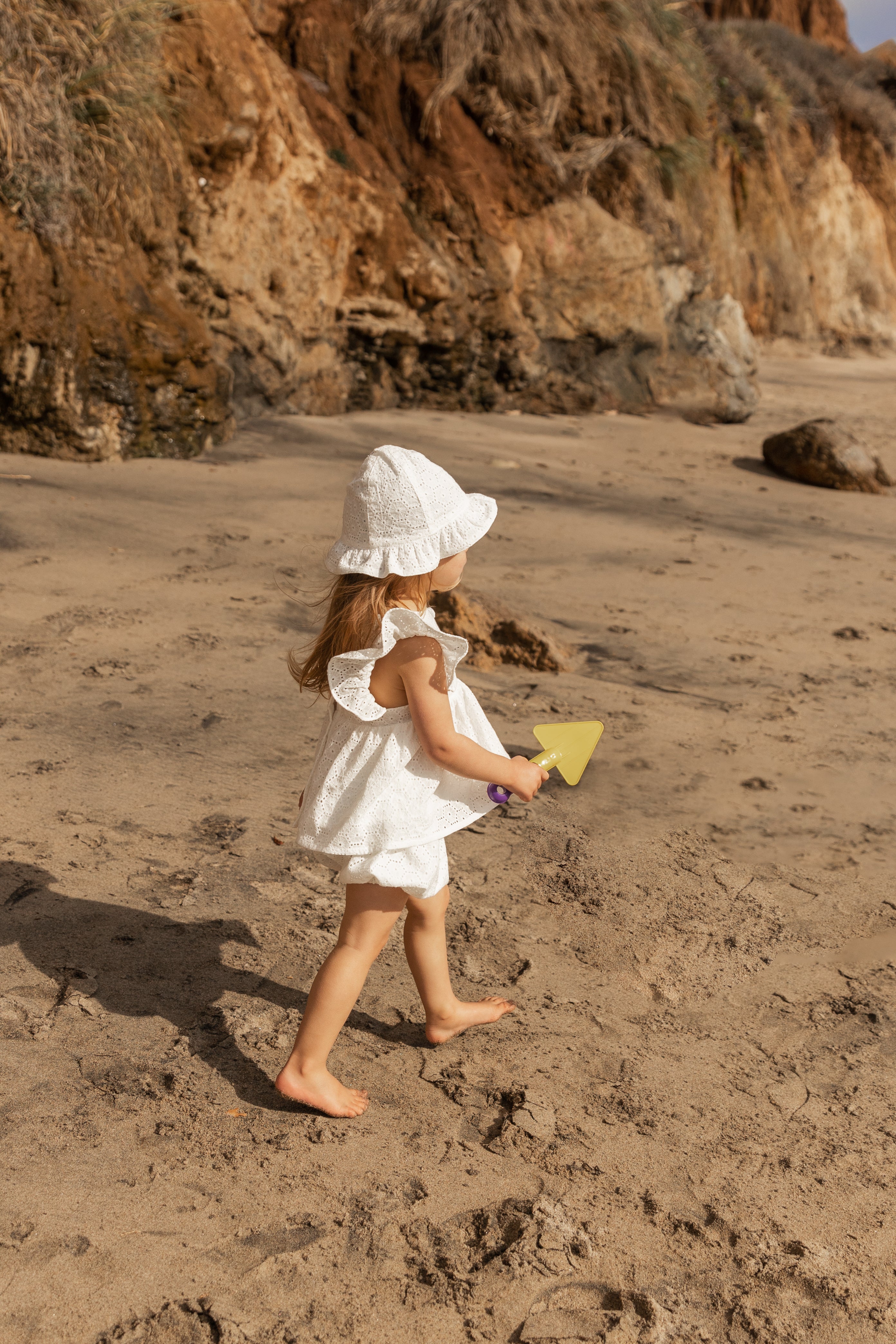 Mini Cotton Frilled Hat in Crochet