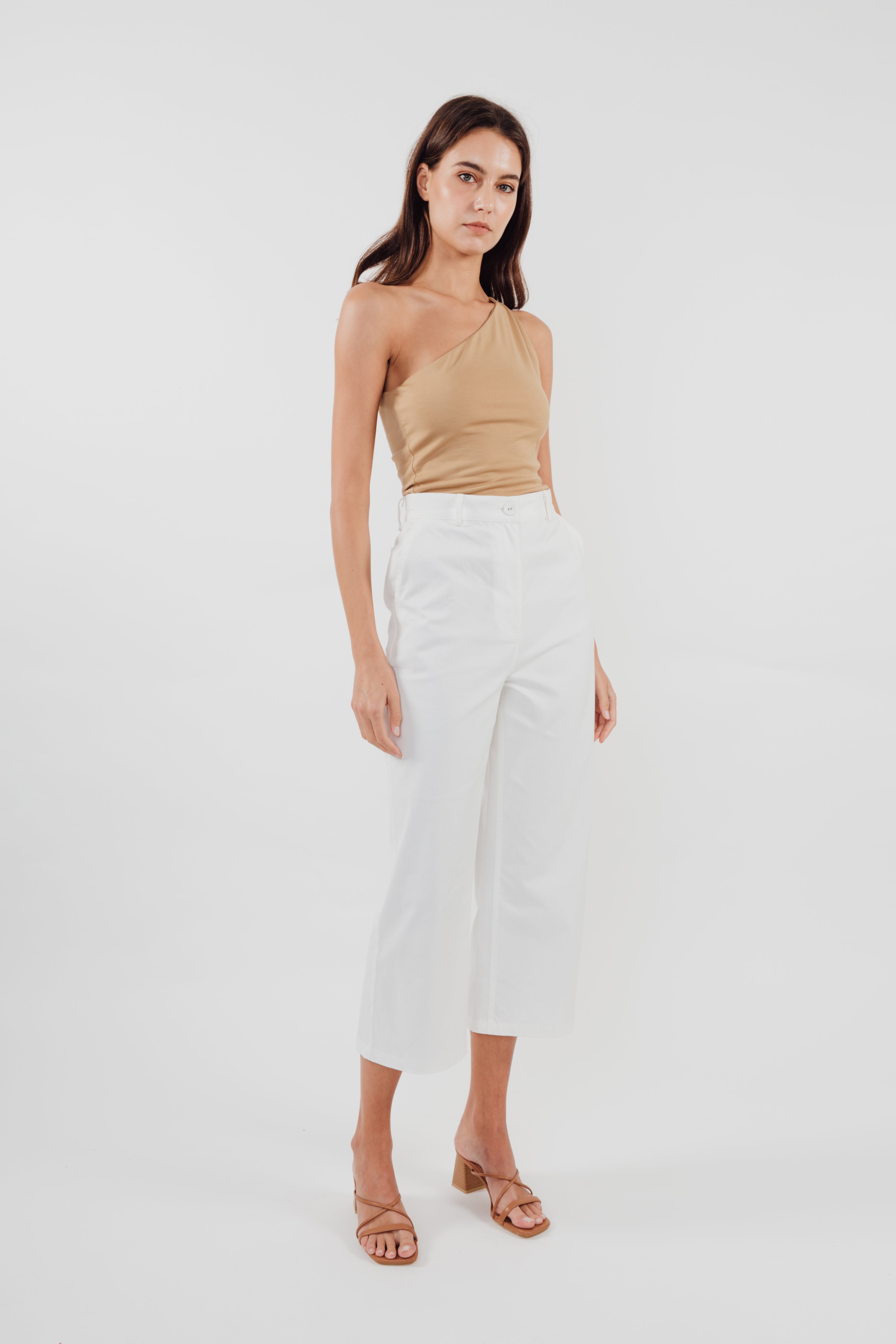 Sleeveless Toga Top in Camel (Sale)