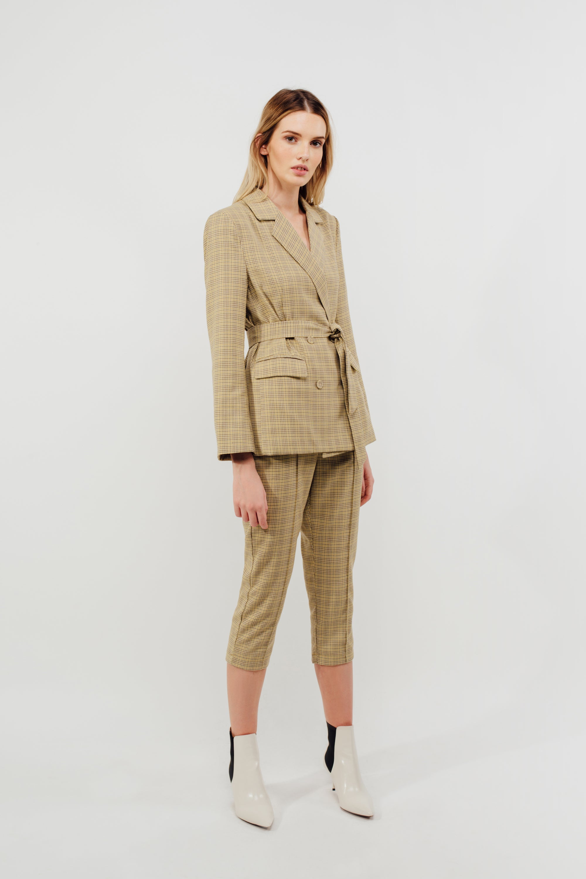 Classic Relaxed Fit Blazer in Tuscany Checked (Sale)