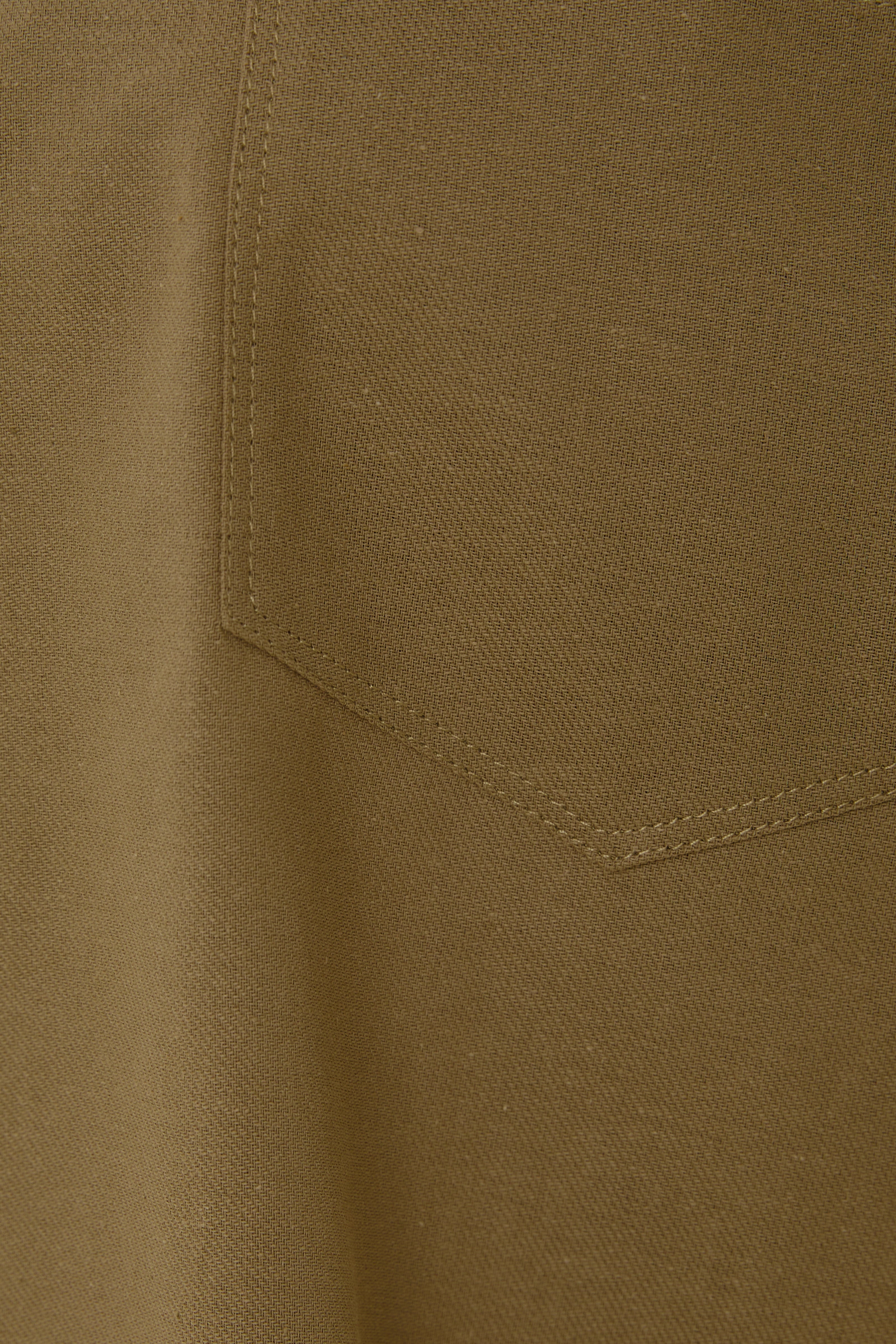 Cotton Relaxed Shirt in Moss