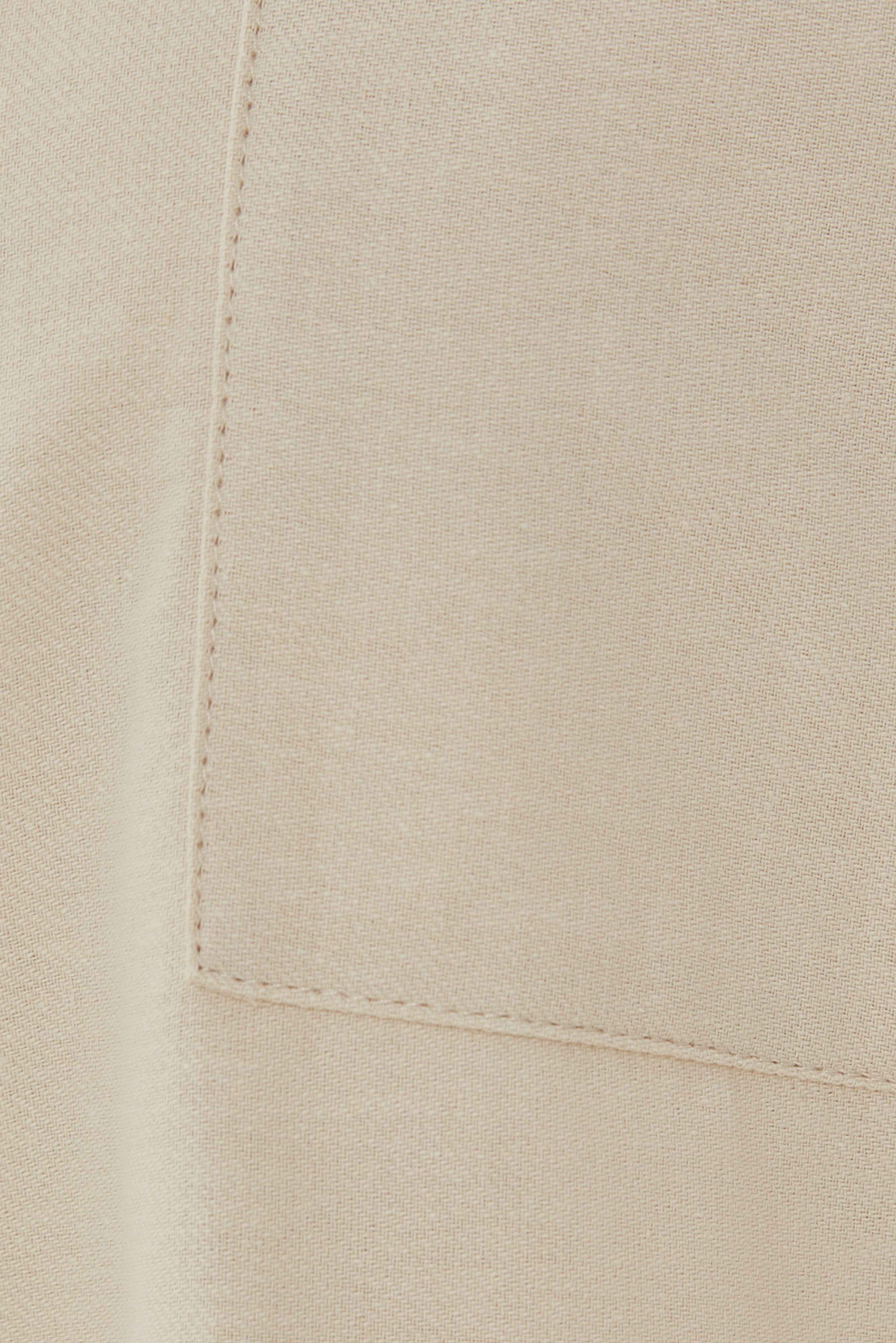Cotton Short Sleeved Shirt in Beige
