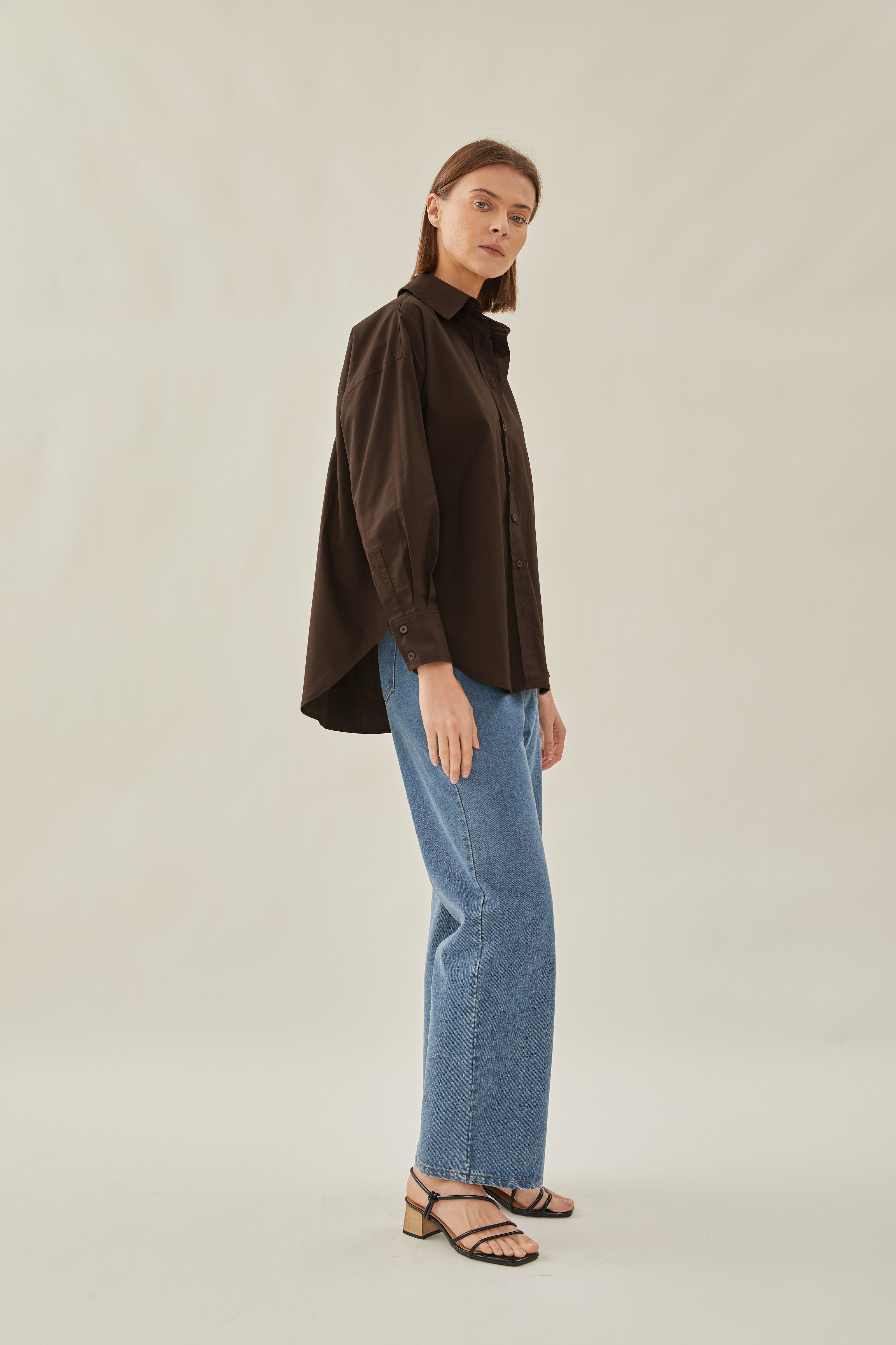 STUDIOS Shirt in Dark Brown