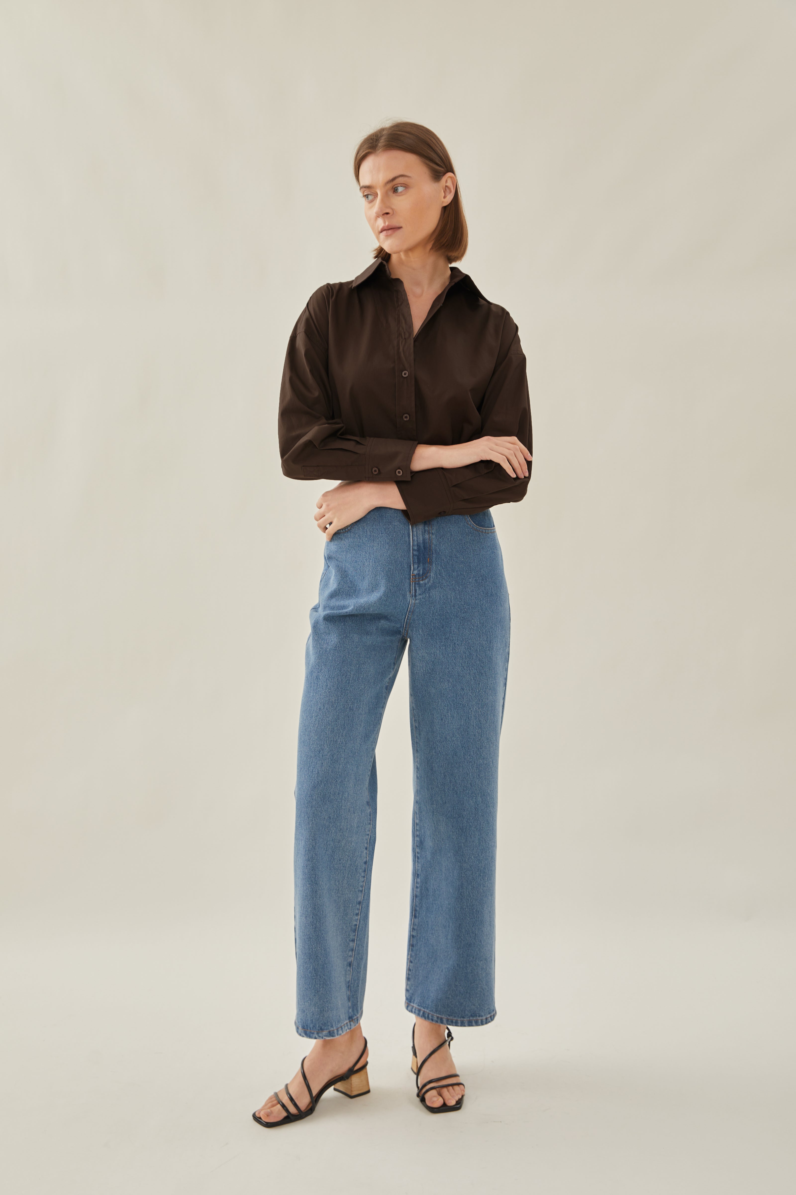 STUDIOS Shirt in Dark Brown