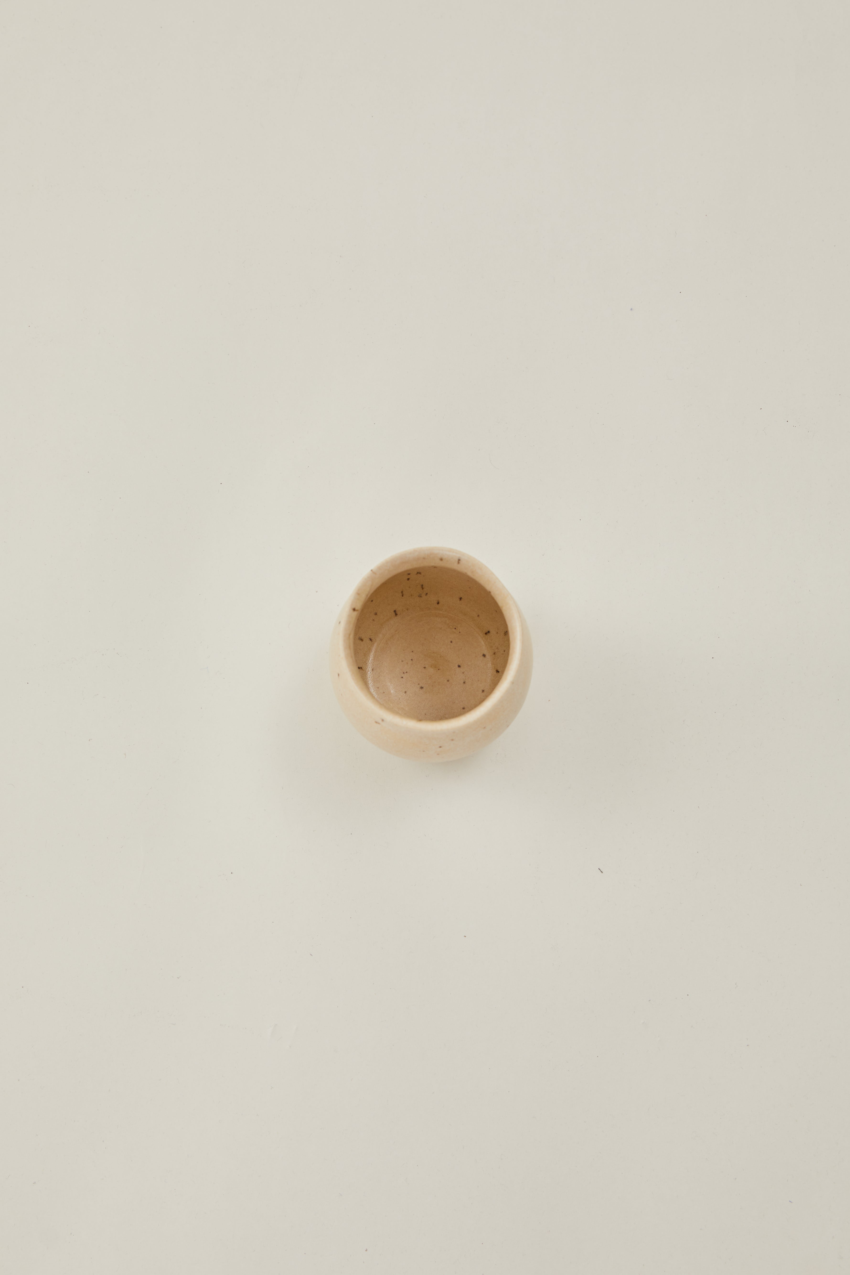 Bell-bottomed Cup with Organic Rim in Sandstone