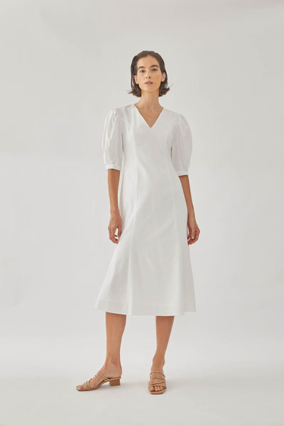 White deals linen attire