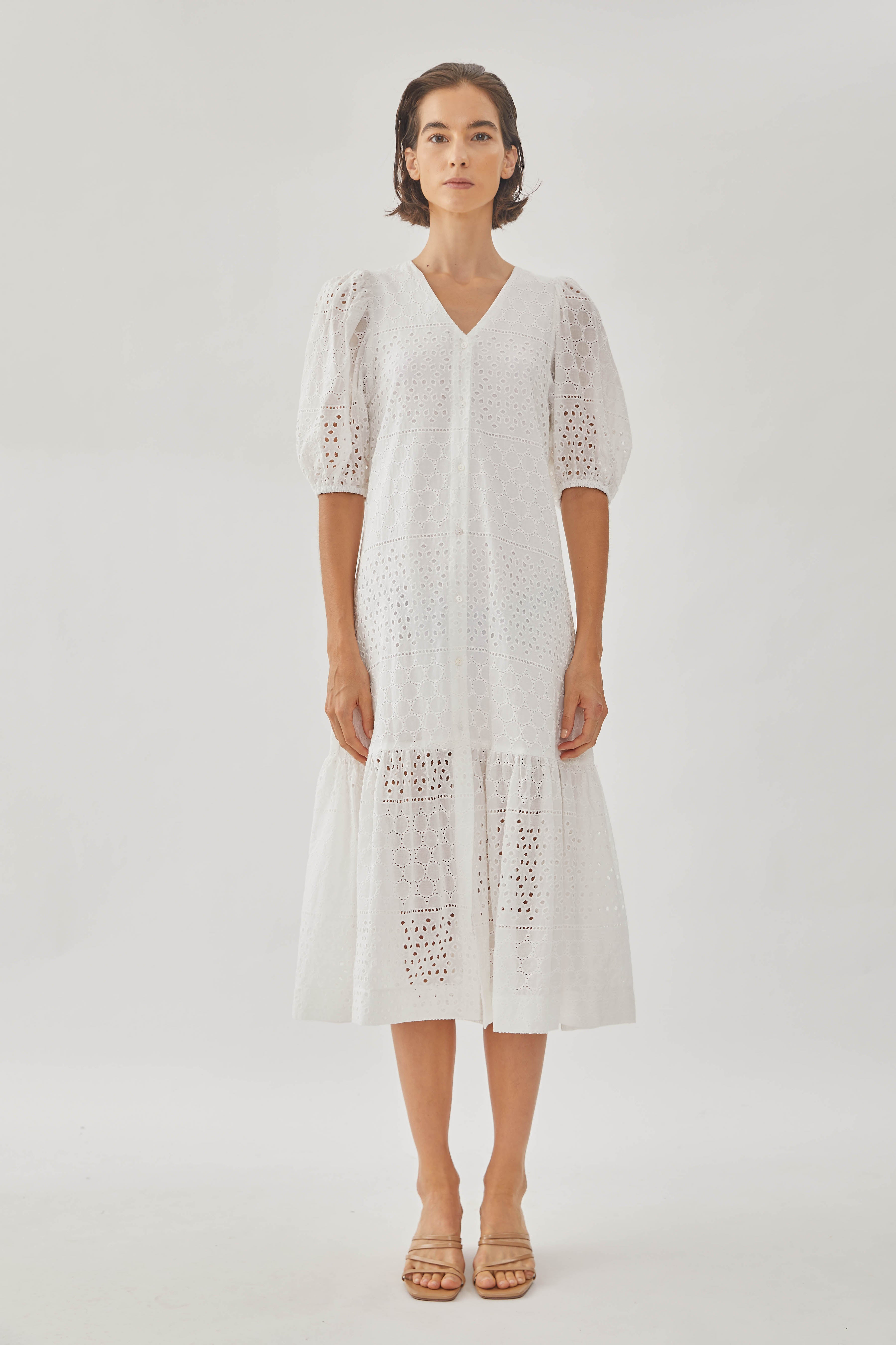 Catching Daylight Midi Tiered Dress