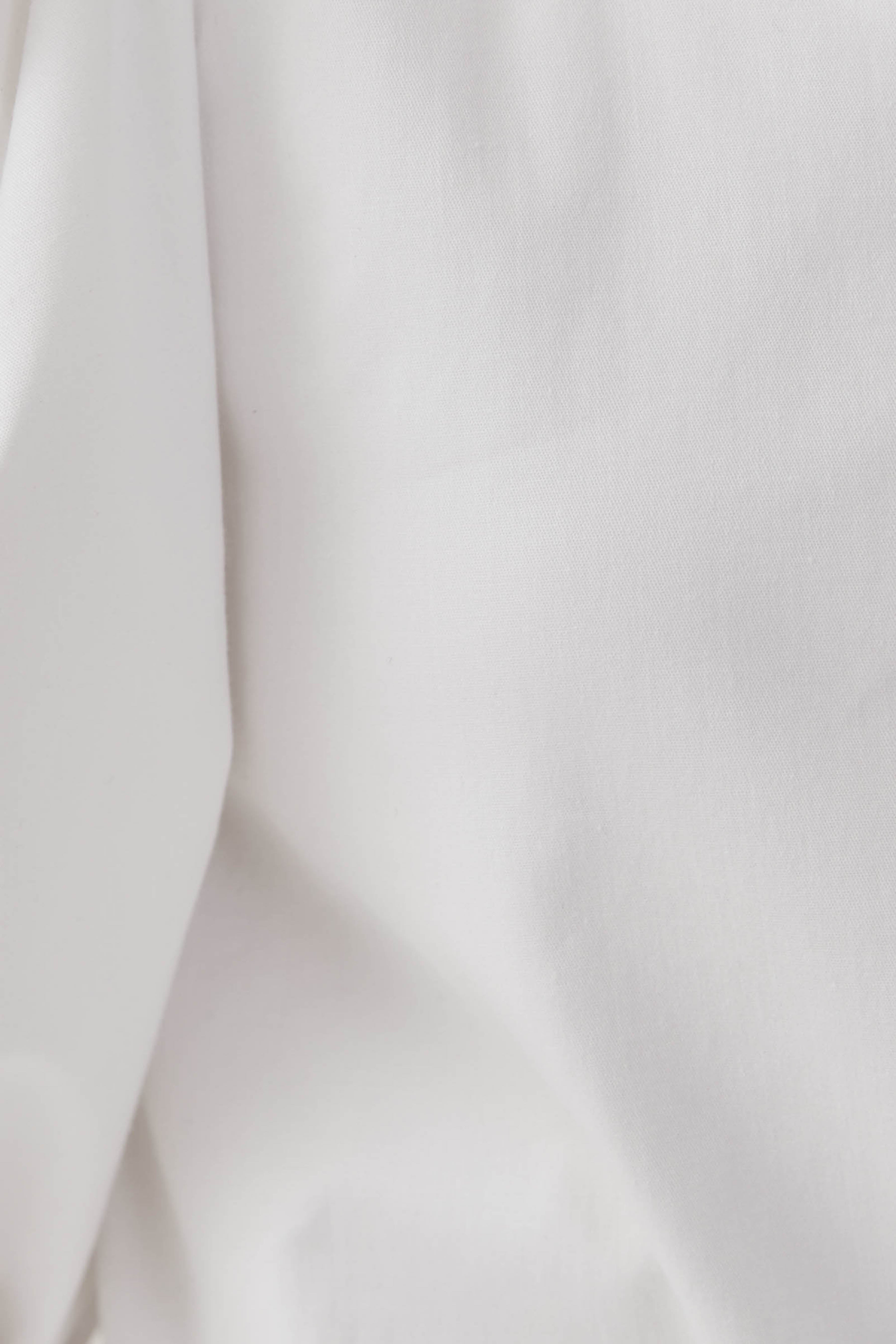 Cotton Puffed Sleeved Top in White