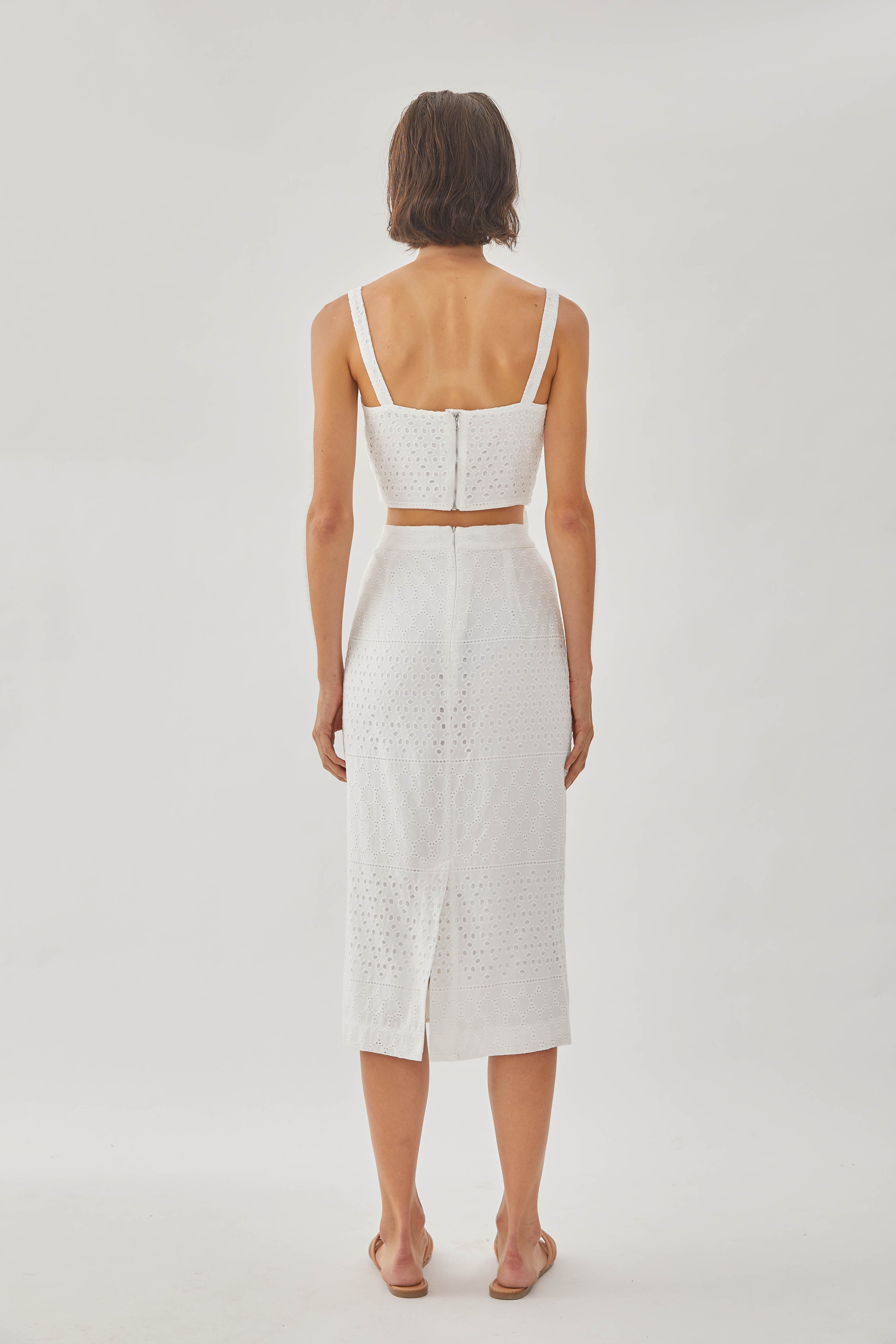 Catching Daylight Midi Straight Skirt