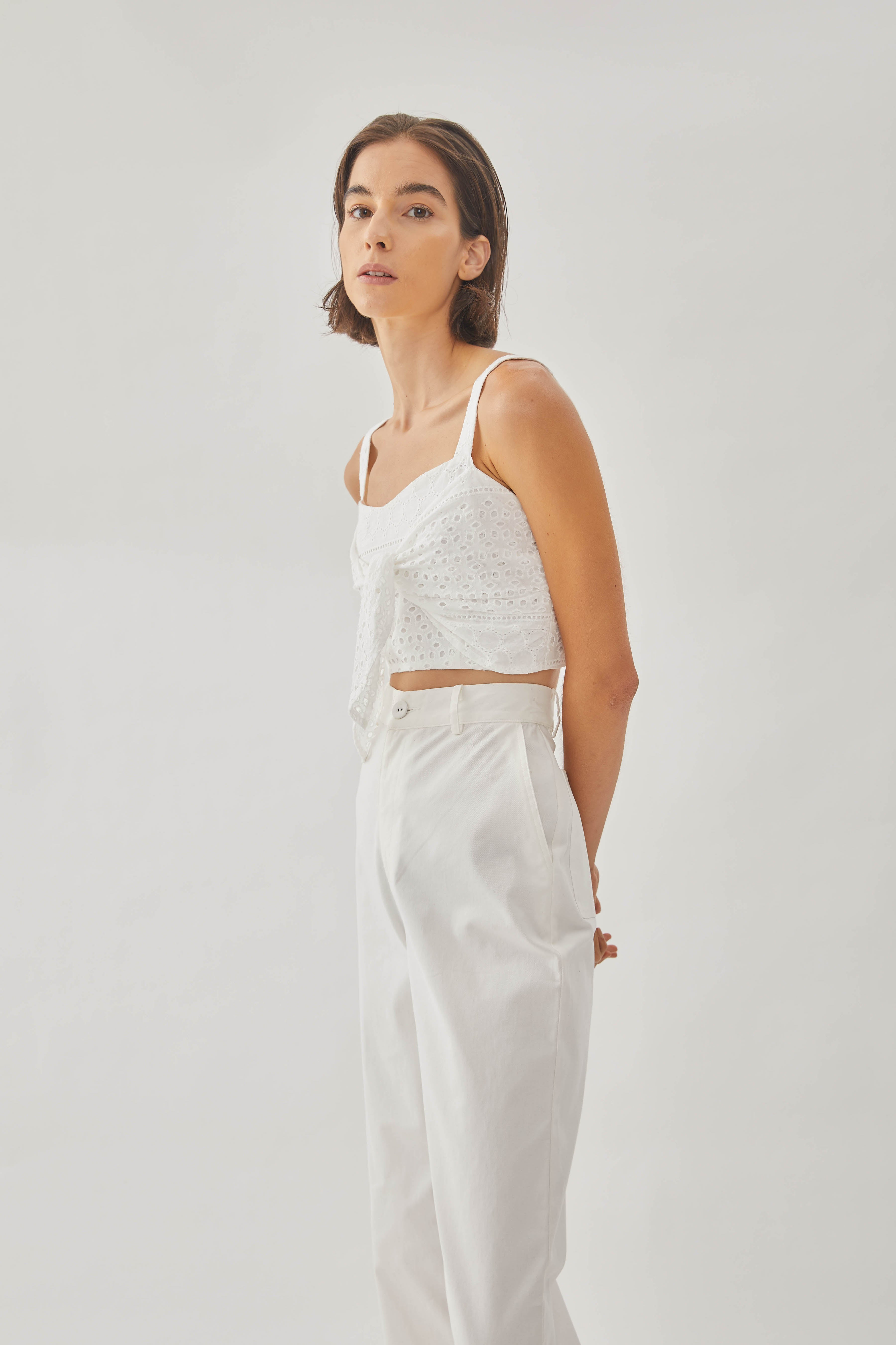 Catching Daylight Knotted Cropped Top