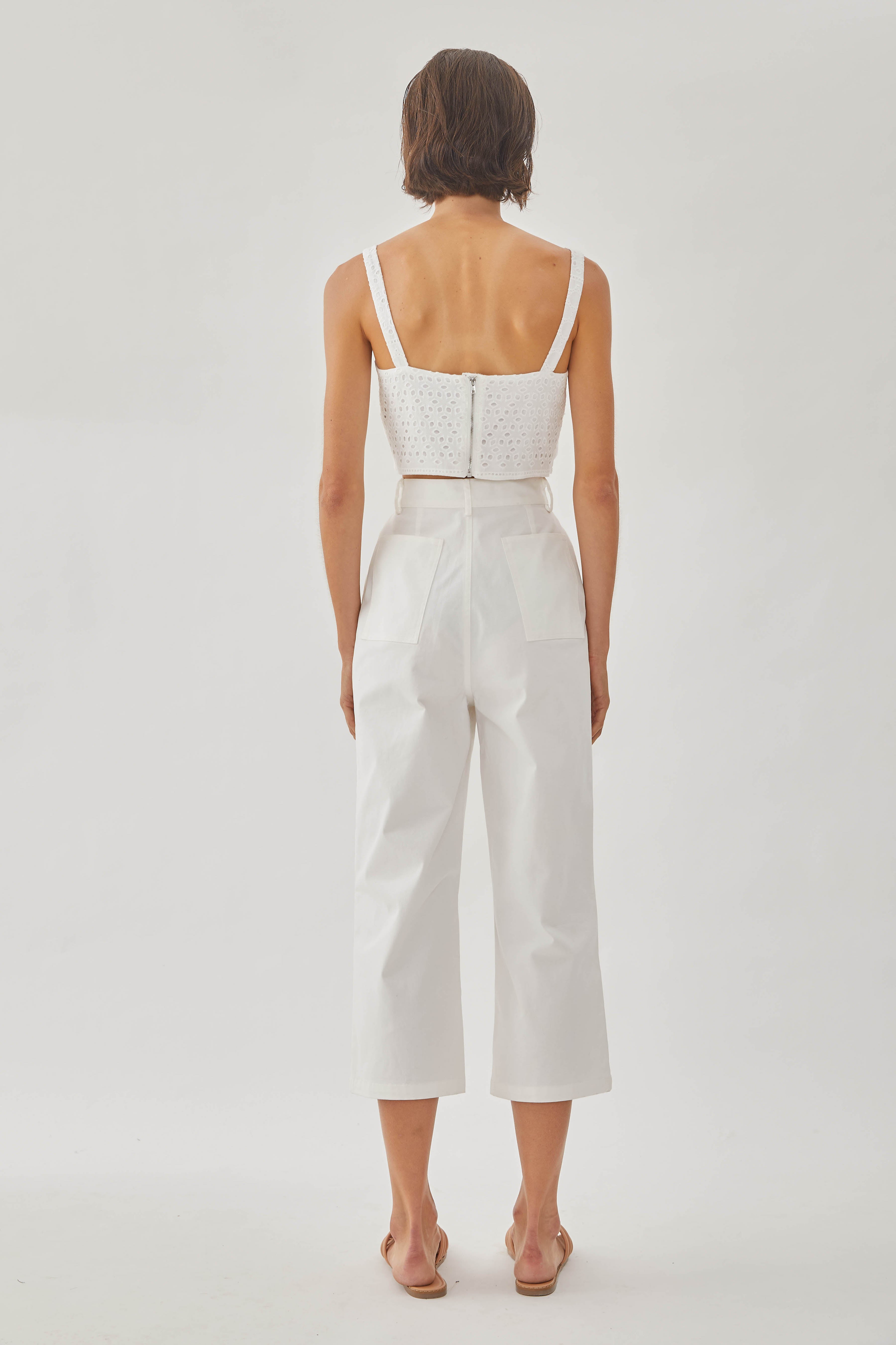 Catching Daylight Knotted Cropped Top
