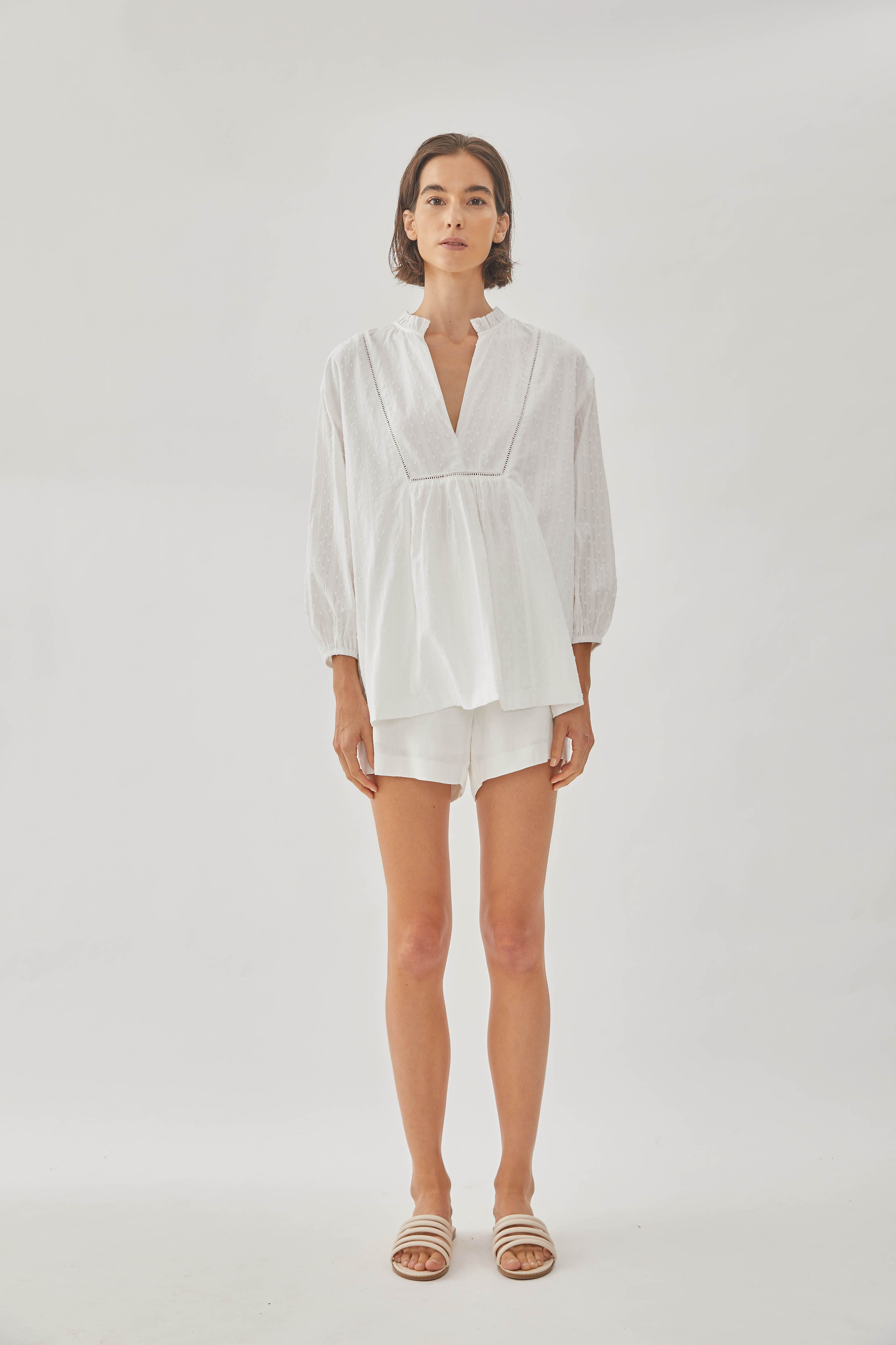 Embroidered Cotton Blouse