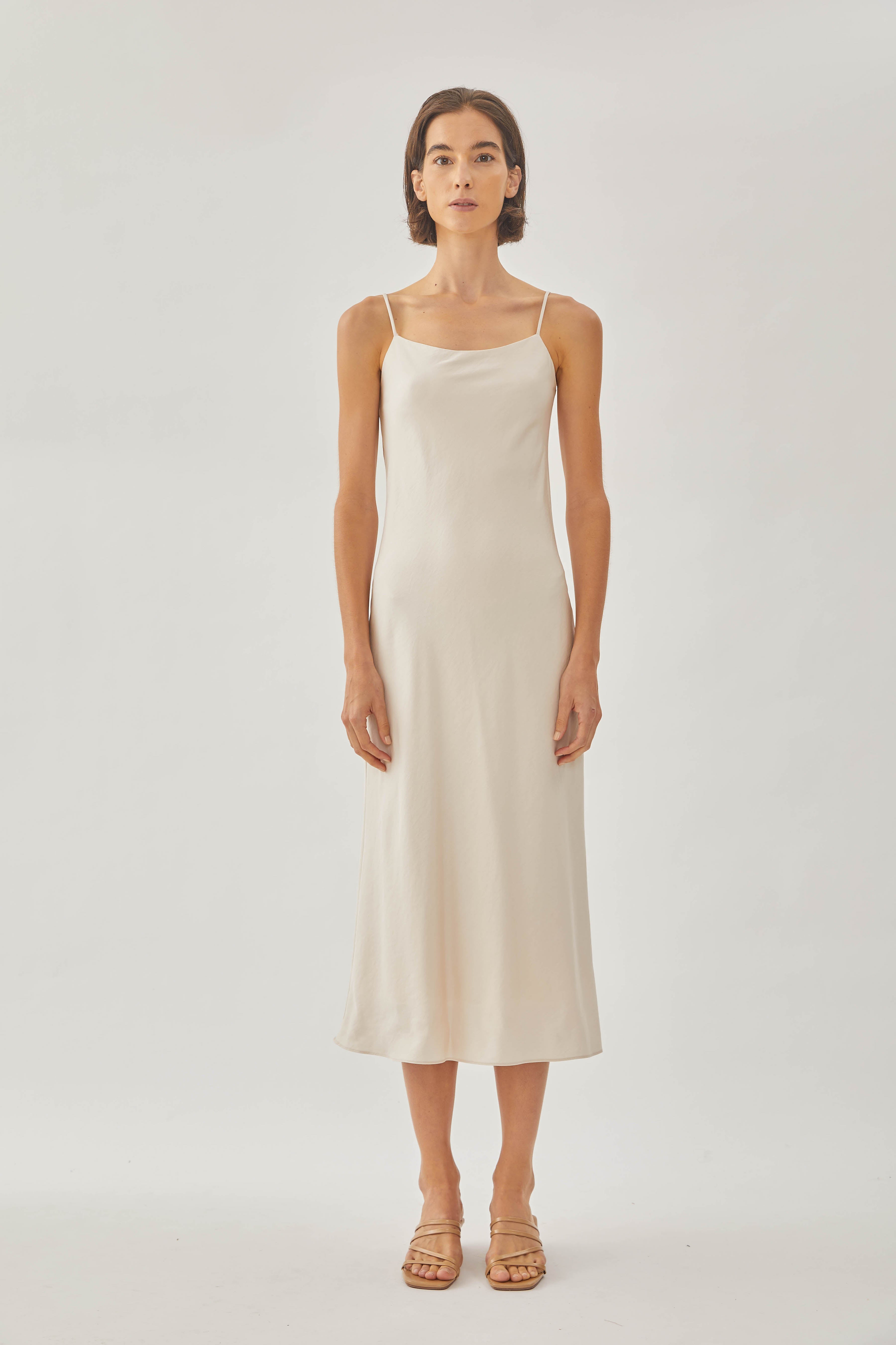 Slip Dress in Sand