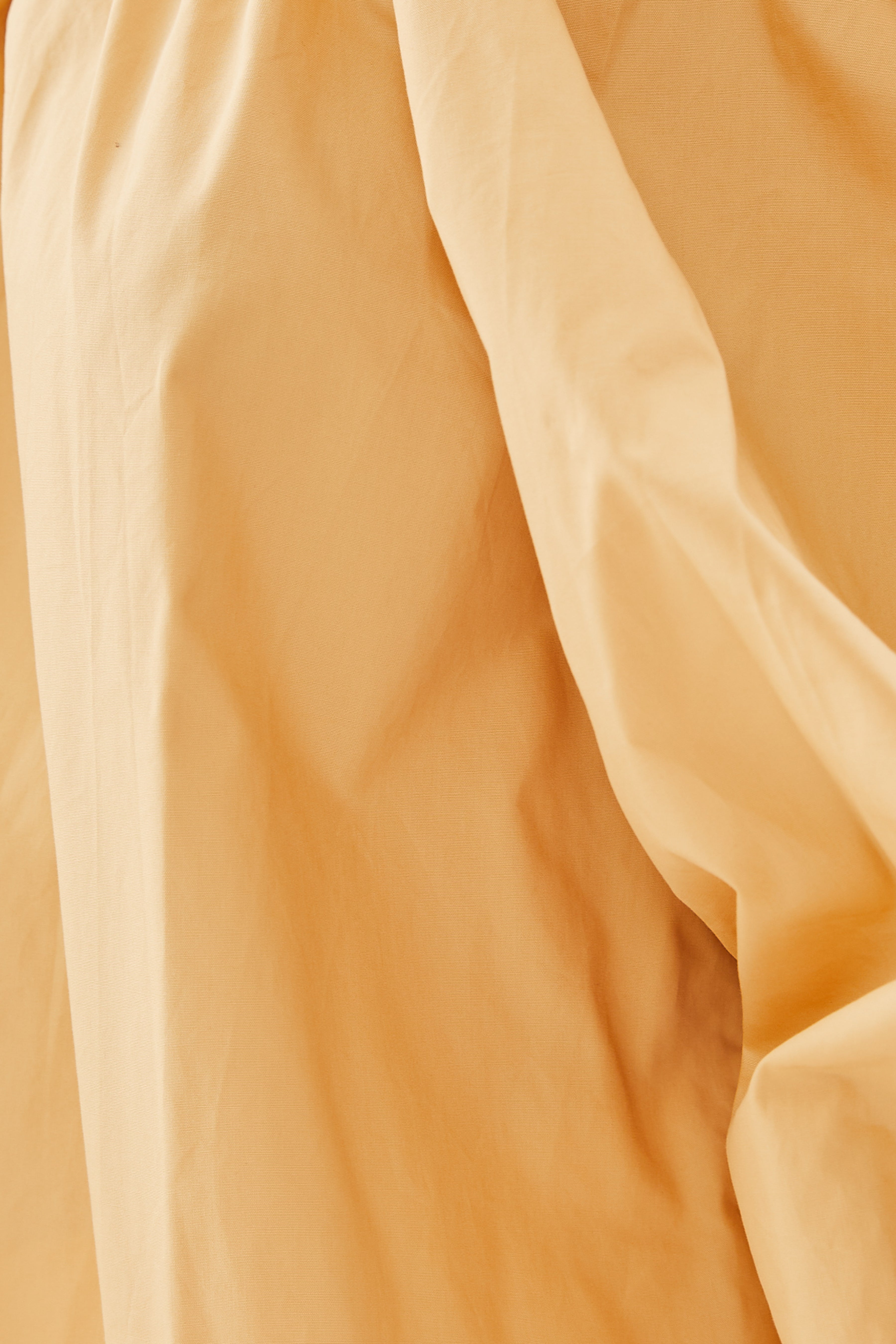 Cotton Gathered Top in Pale Orange