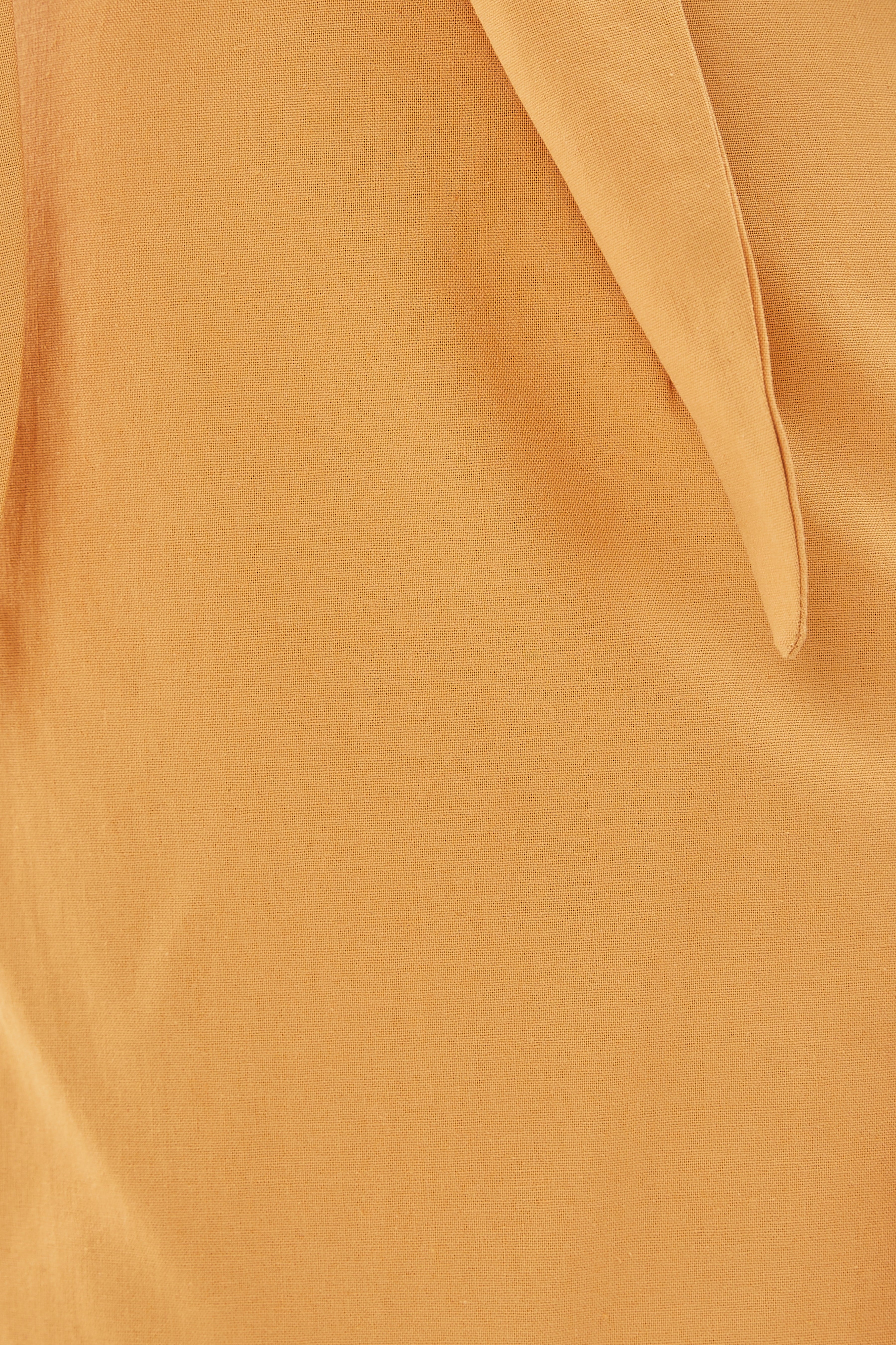 Linen Straight Skirt in Sunset