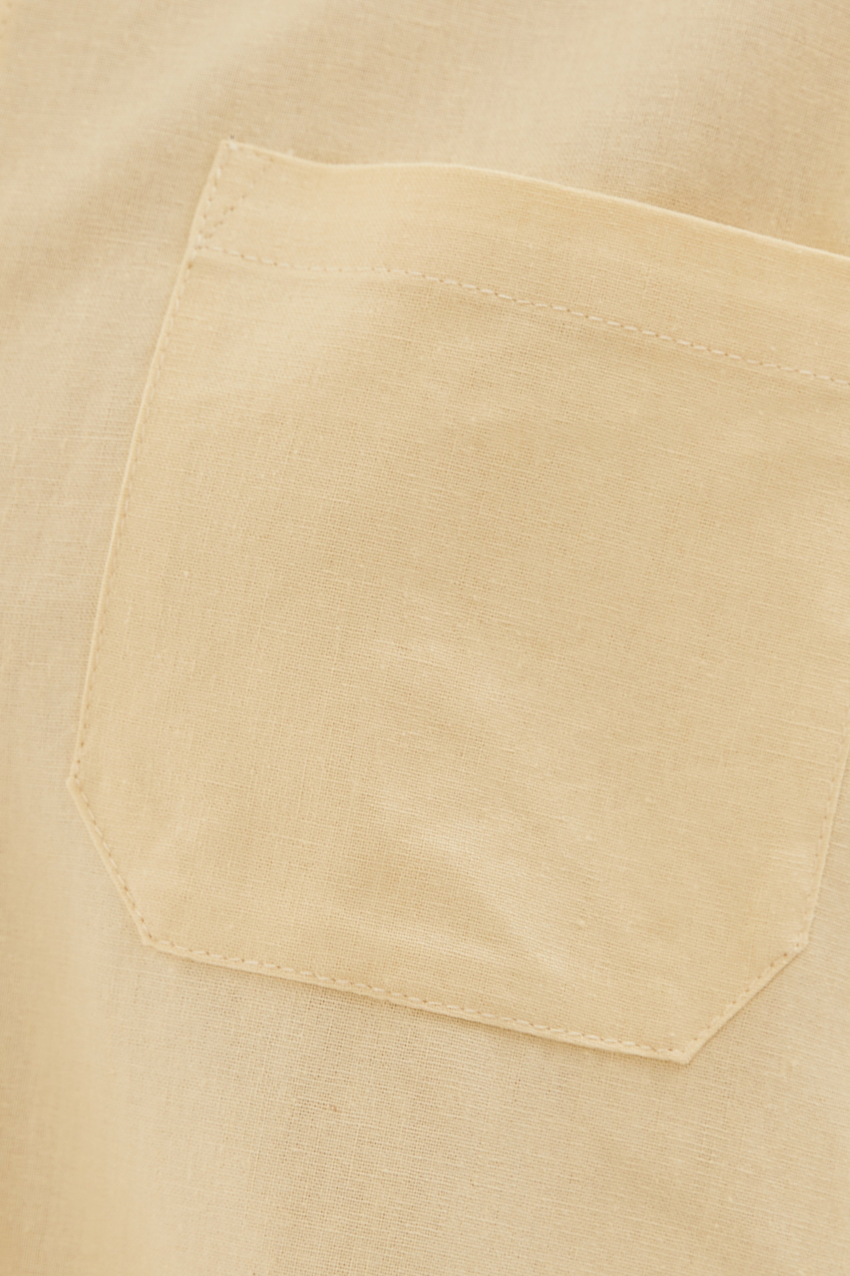 Classic Linen Shirt in Soft Yellow