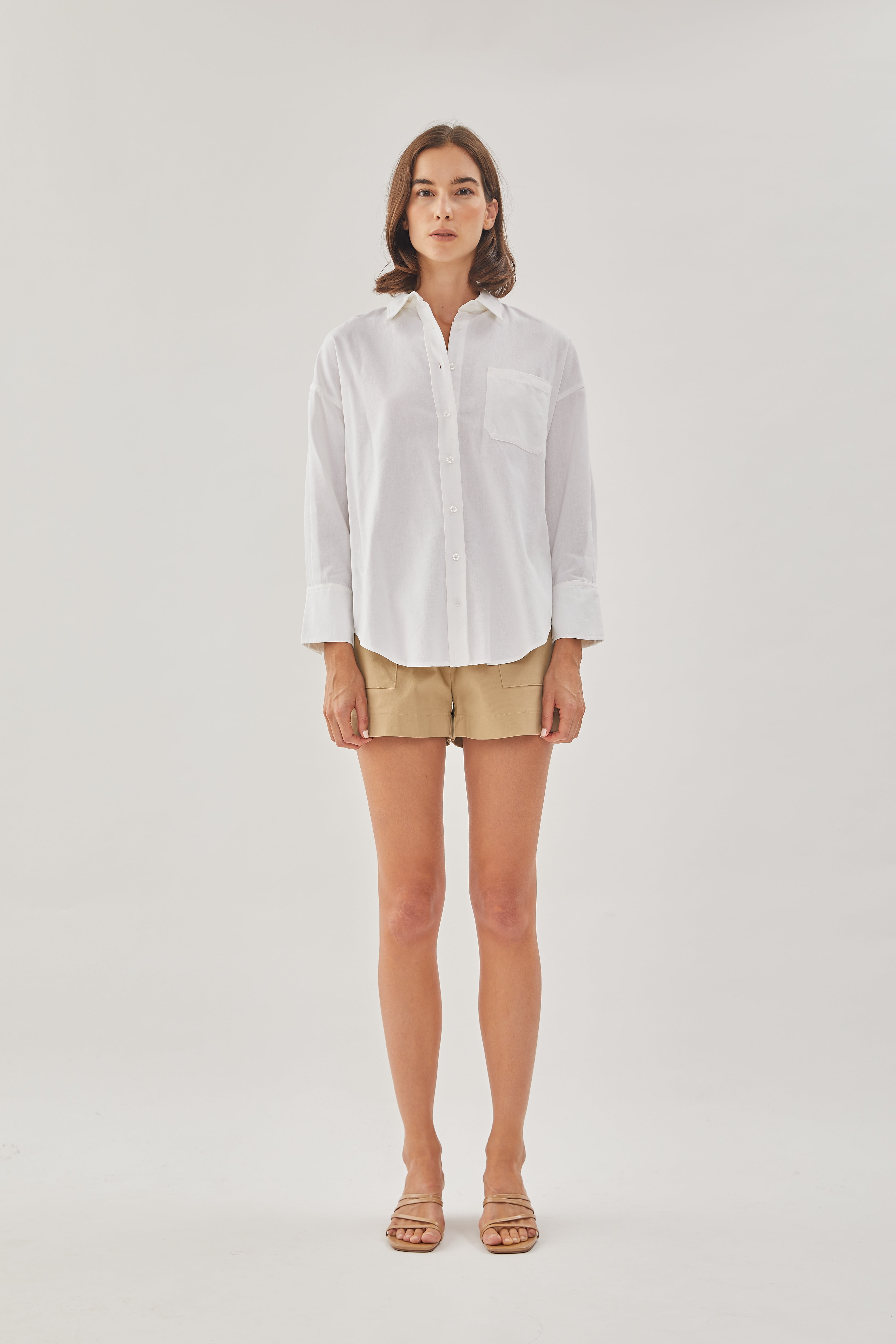 Classic Linen Shirt in White