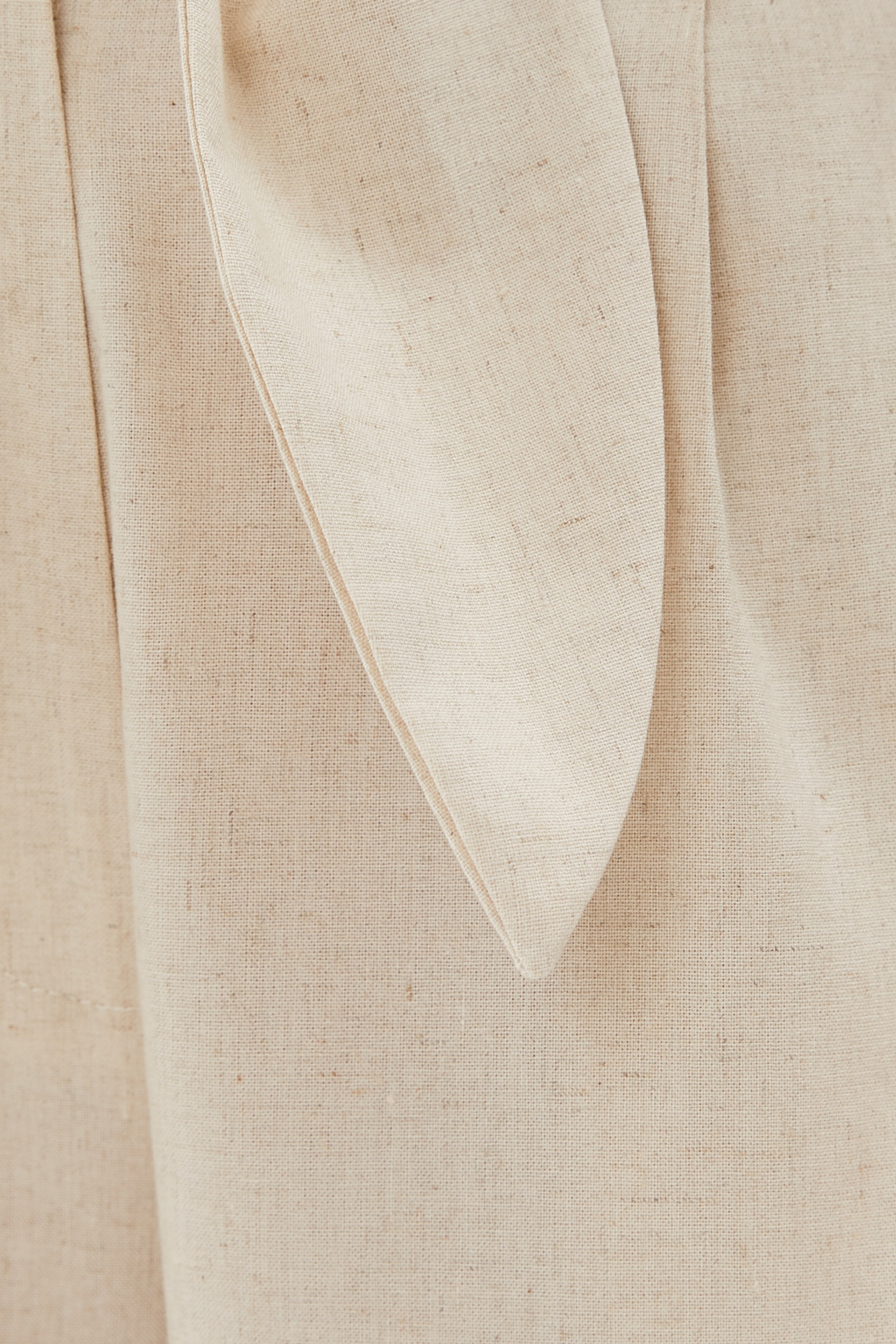 Linen Straight Pants in Natural