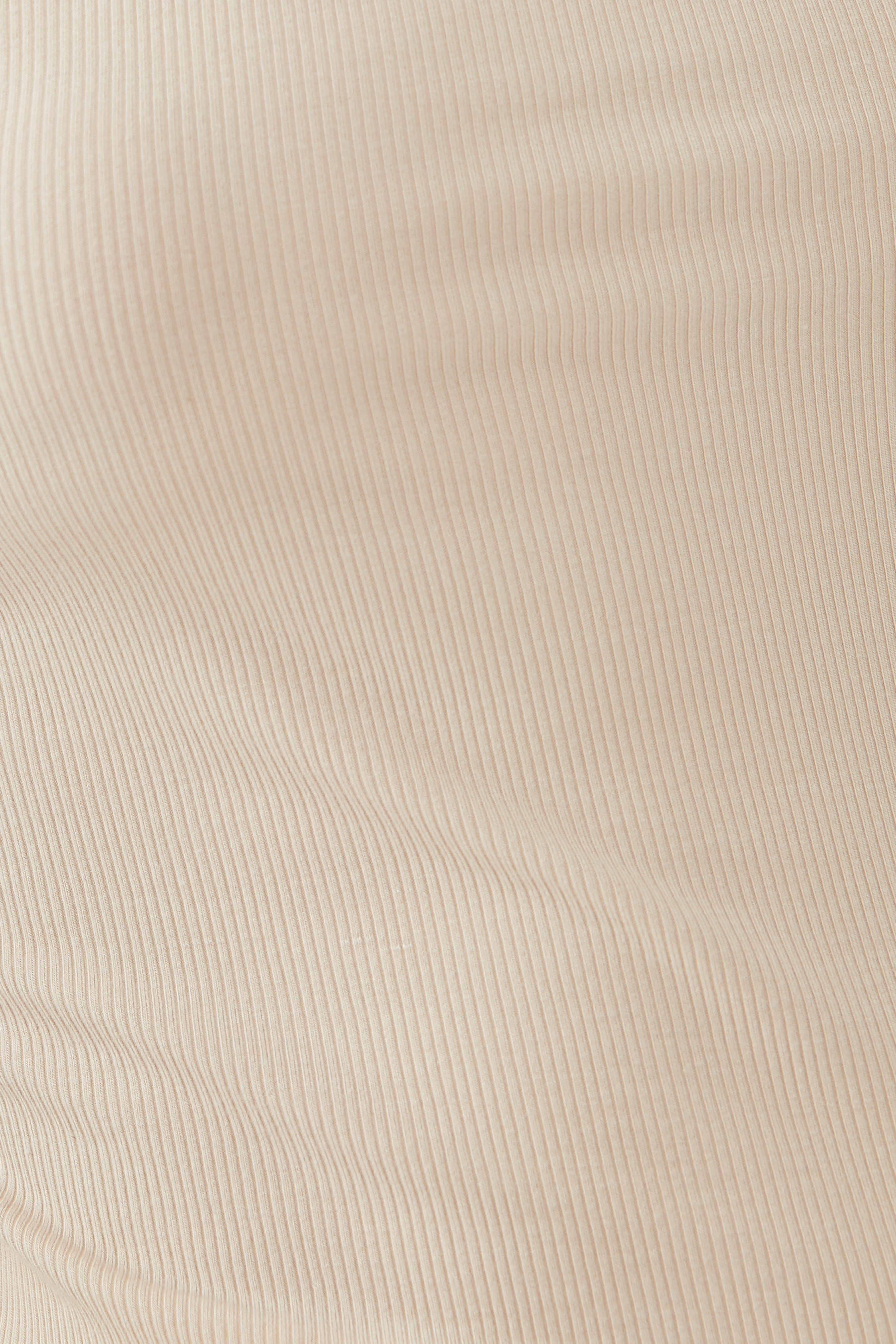 Square Neck Knit Top in Beige