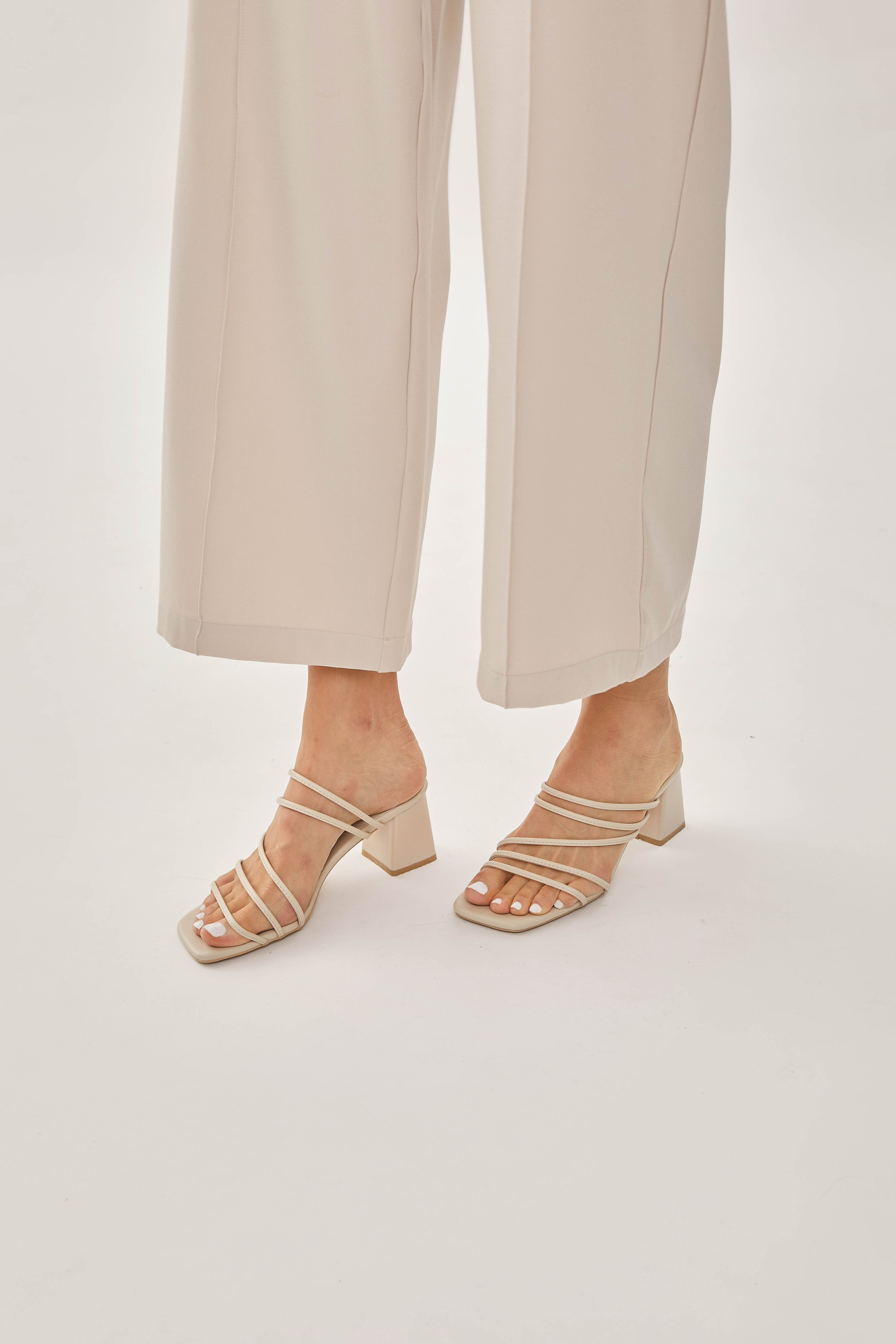 Maya Heels in Cream