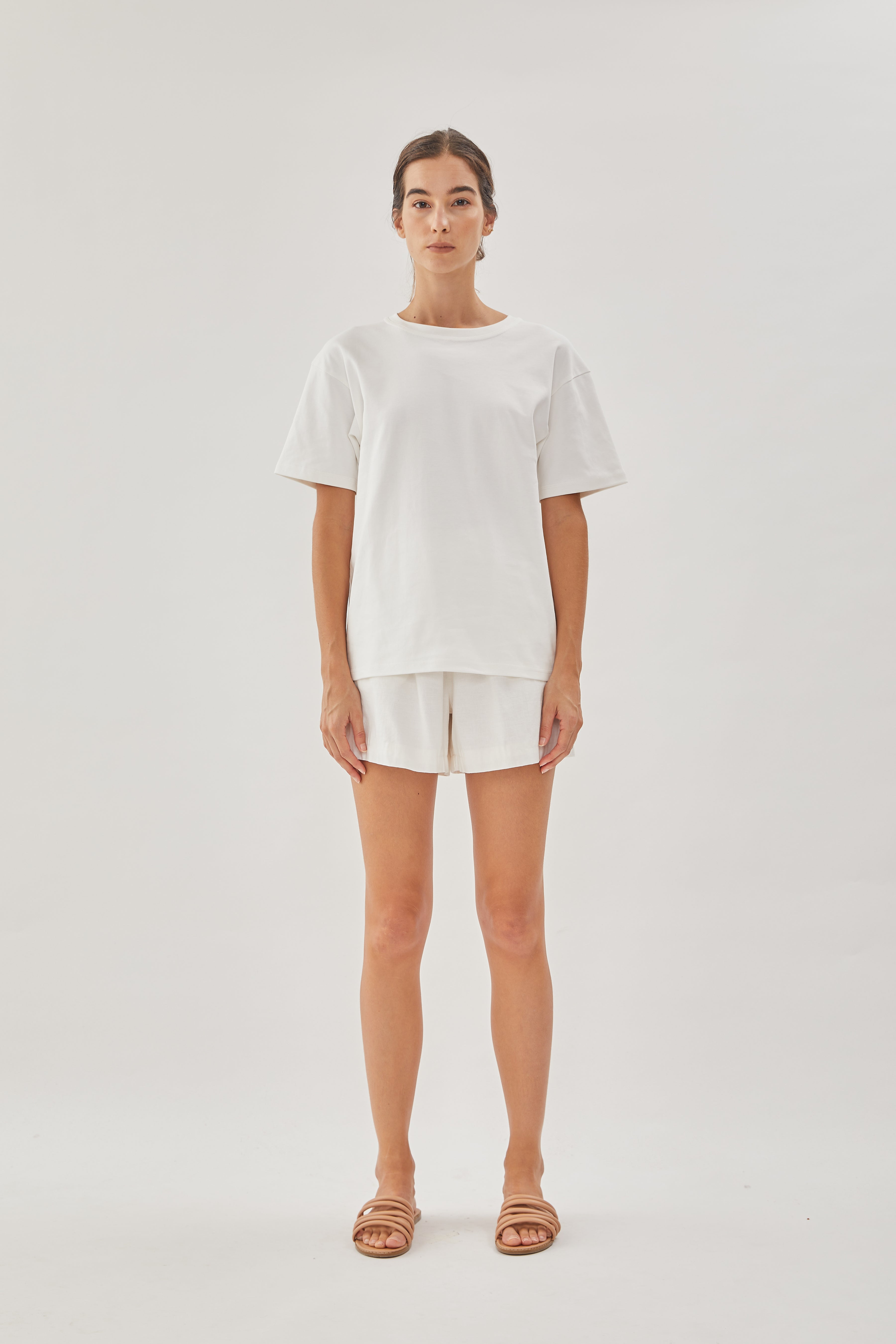 STUDIOS Cotton Tee in White