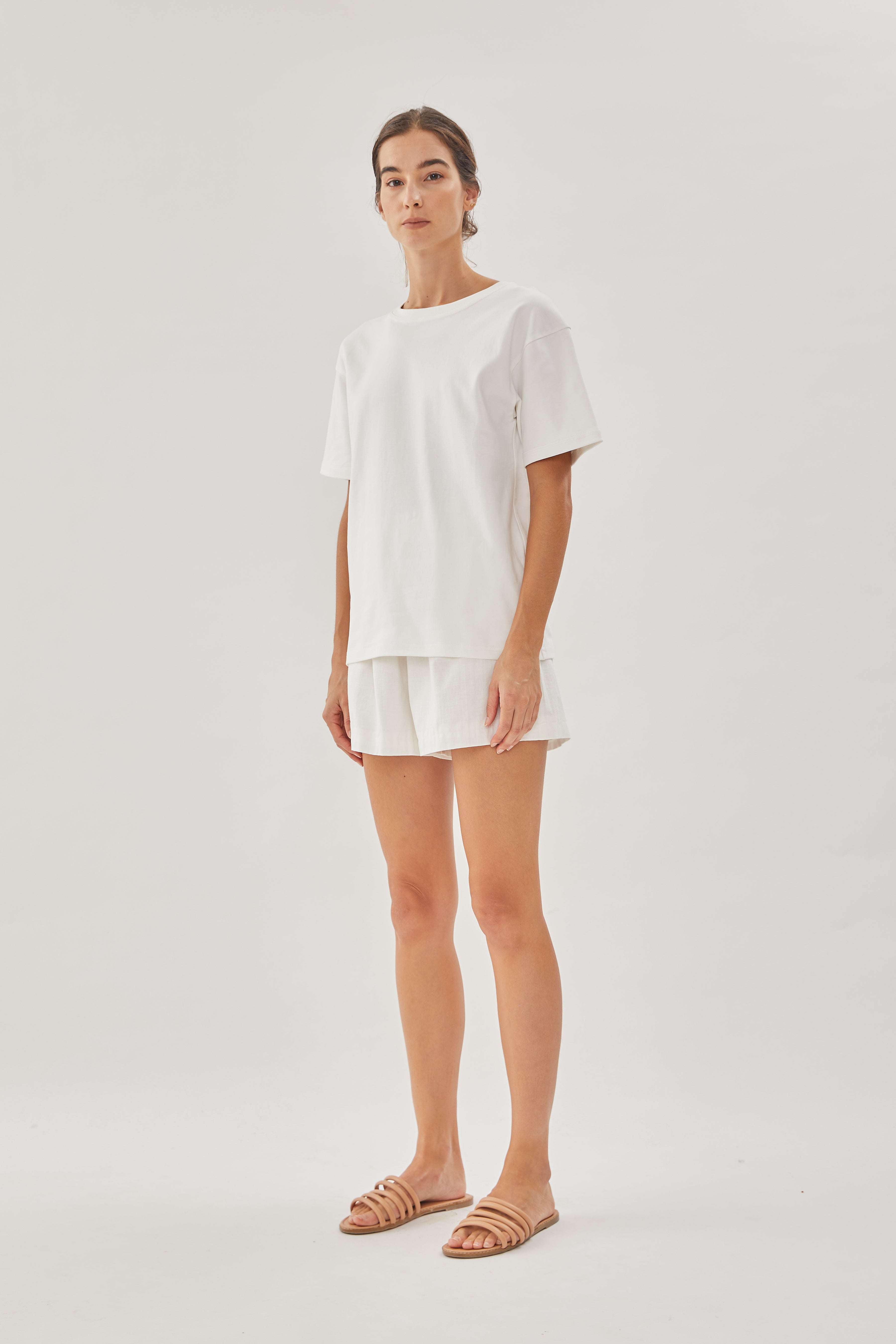 STUDIOS Cotton Tee in White