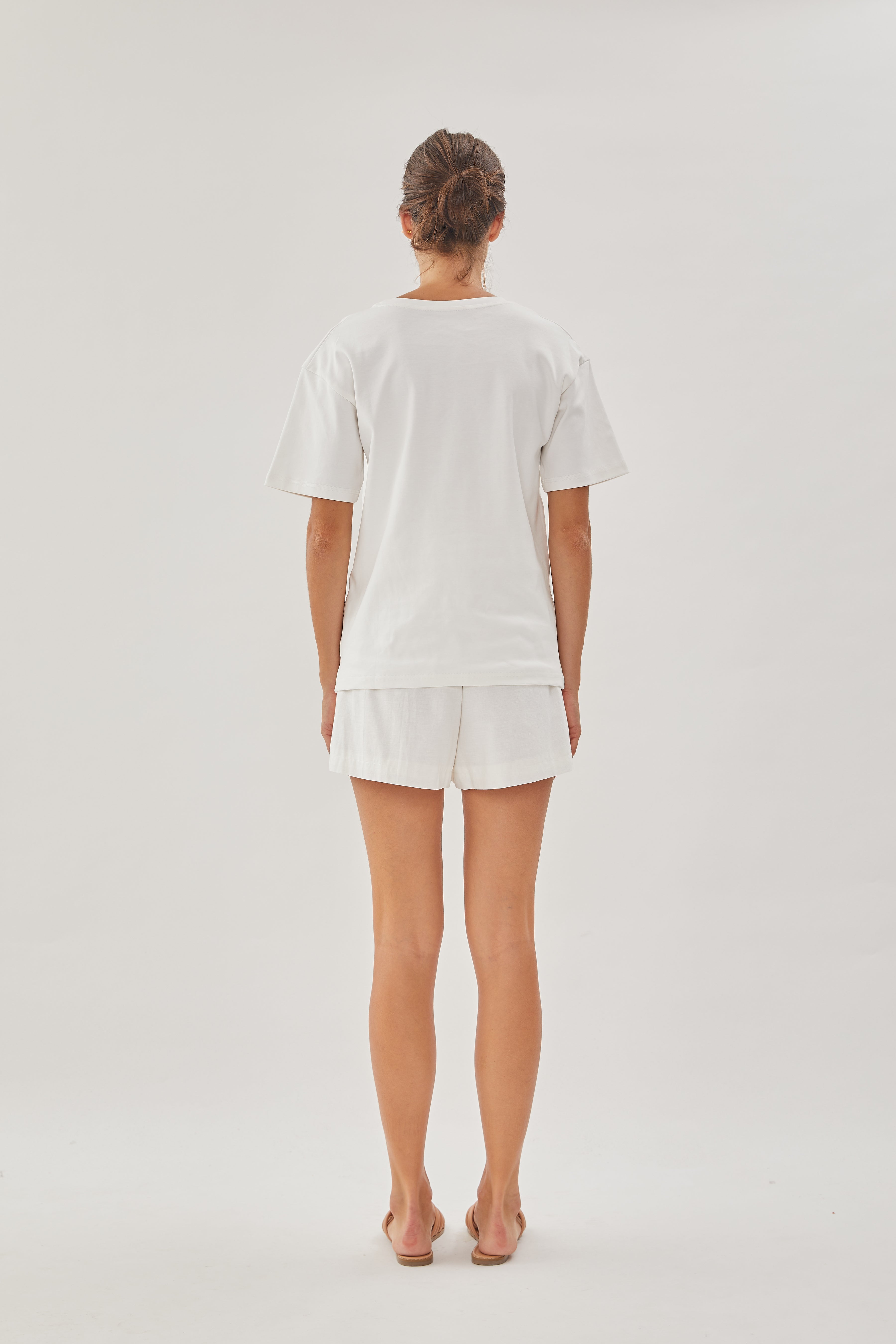 STUDIOS Cotton Tee in White