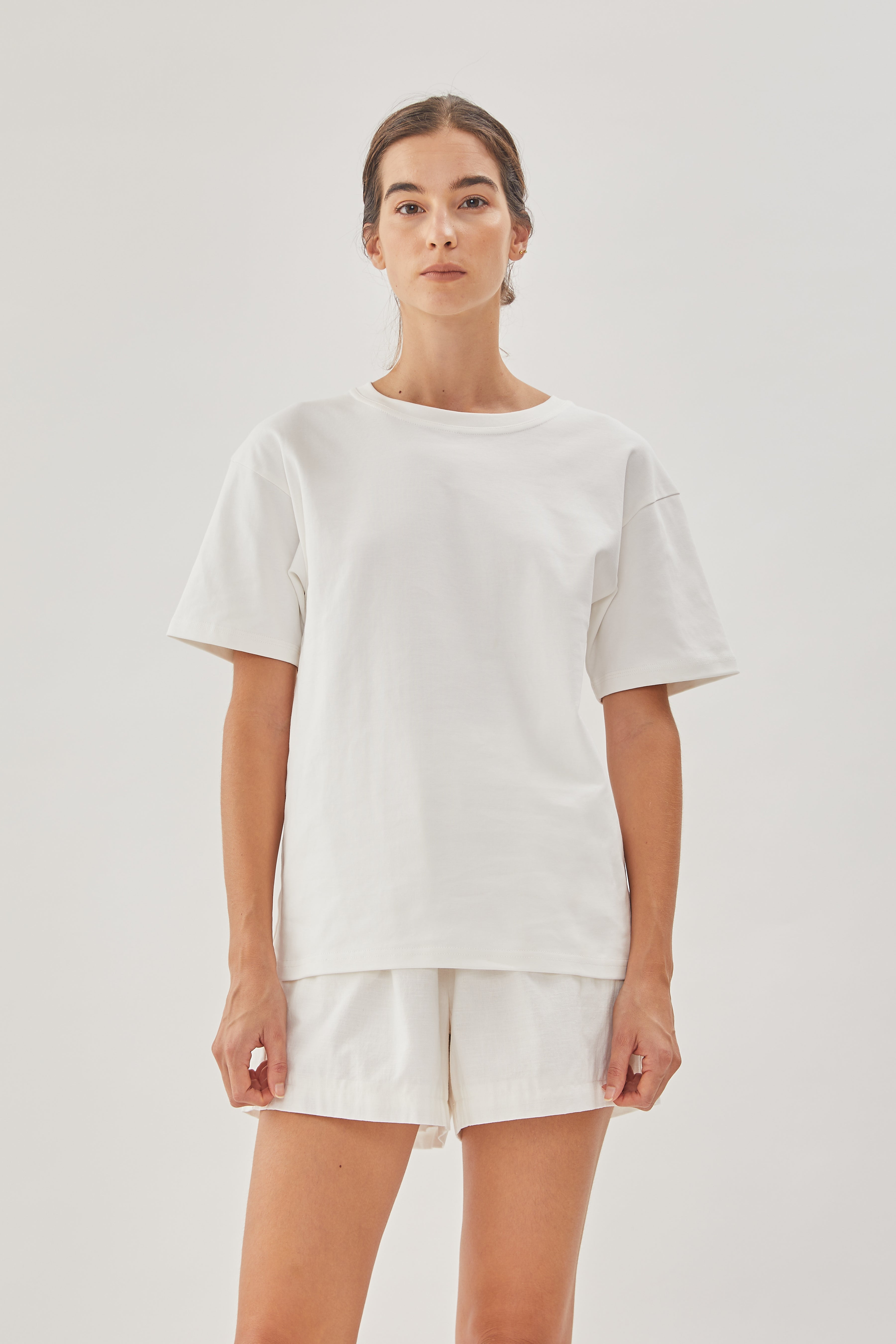 STUDIOS Cotton Tee in White