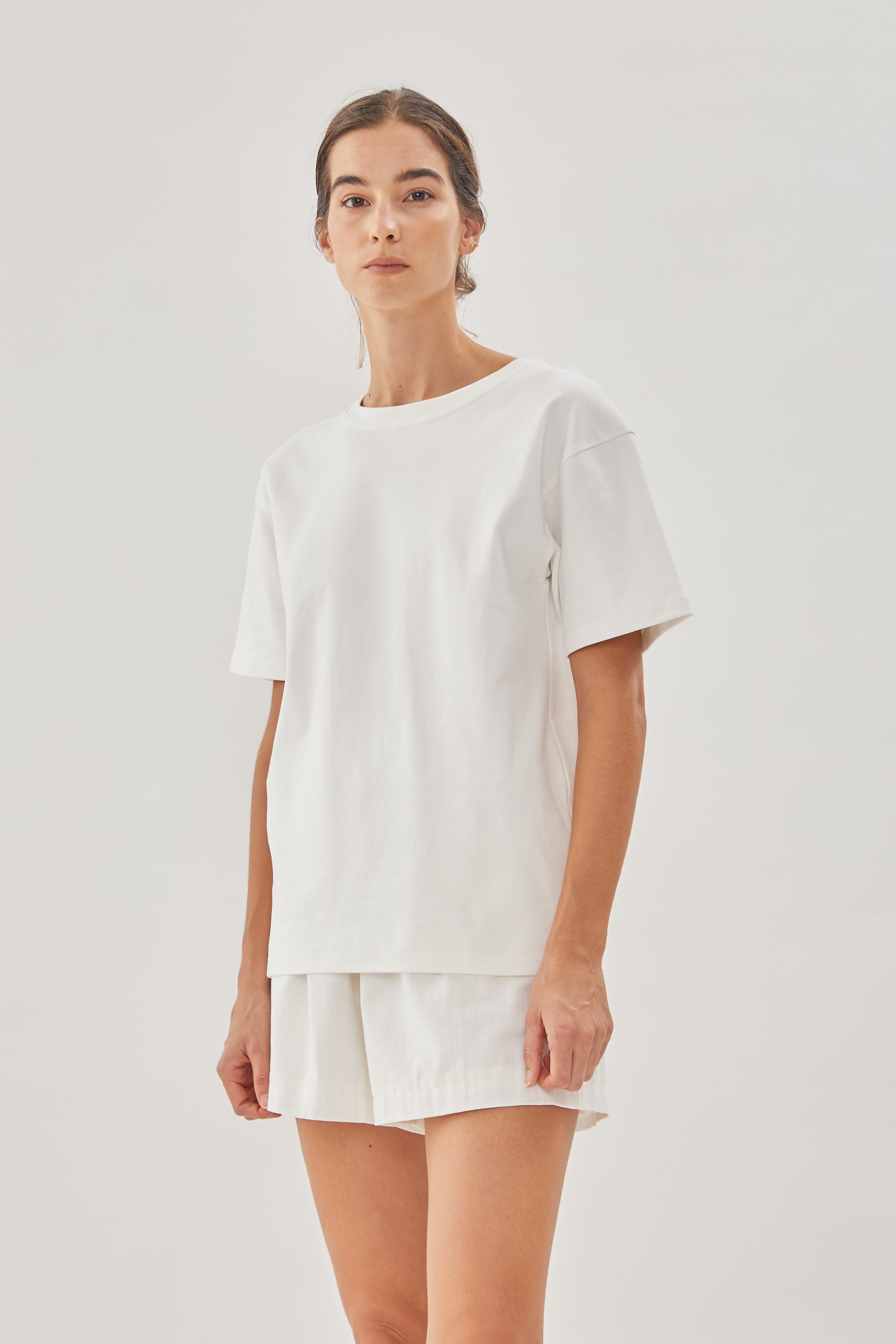 STUDIOS Cotton Tee in White