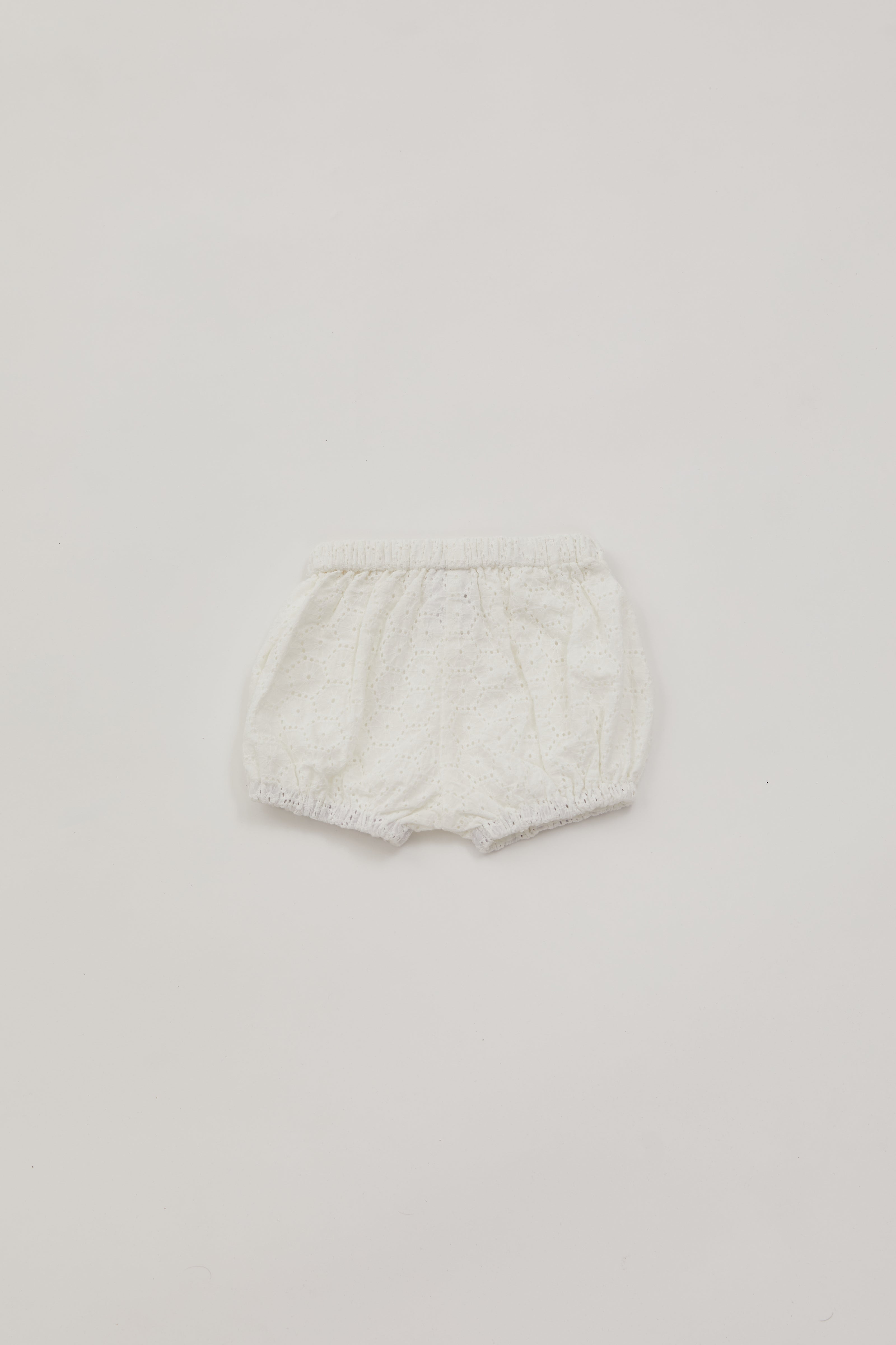 Mini Cotton Bloomer Shorts in Crochet