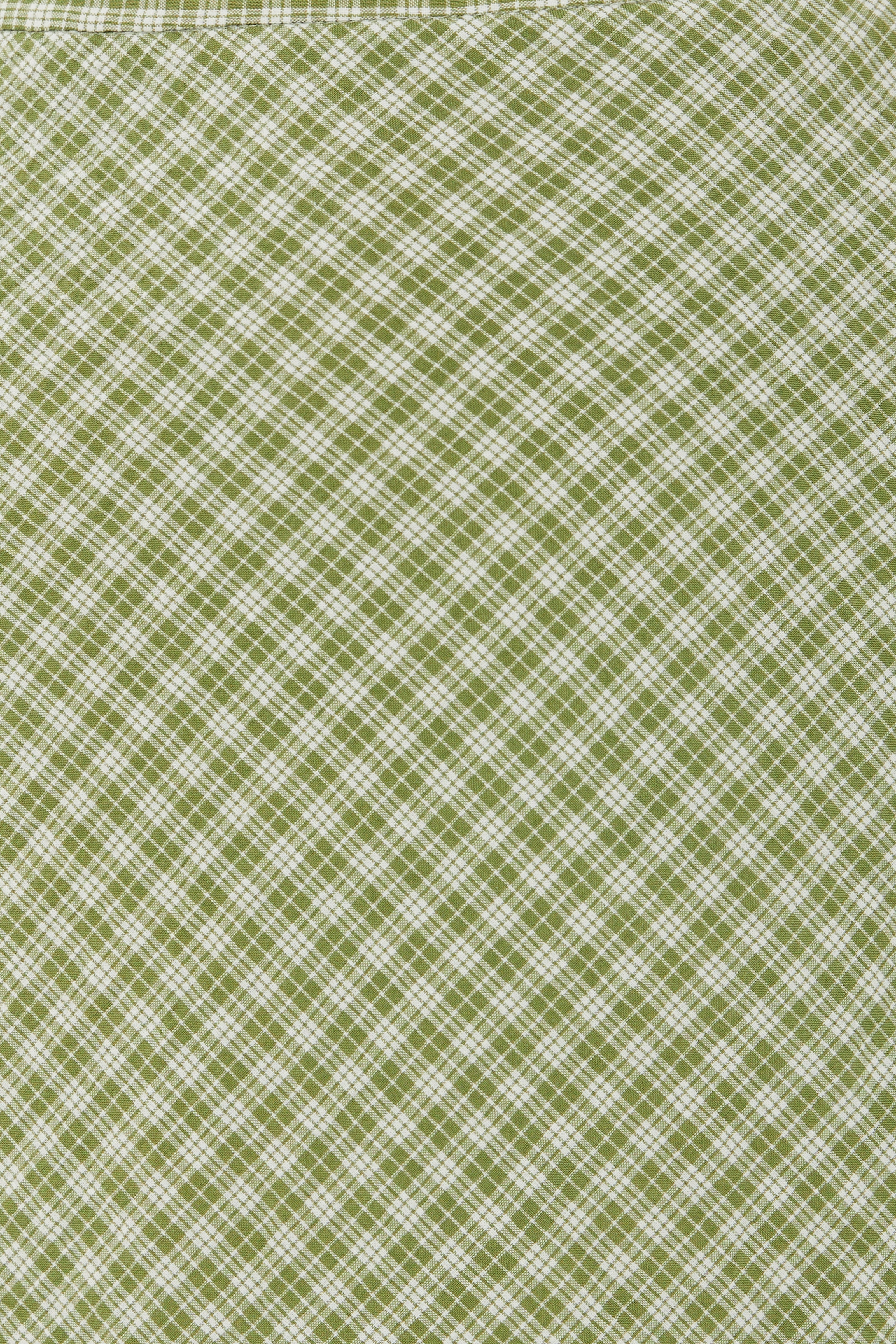 Slip Skirt in Gingham Fern