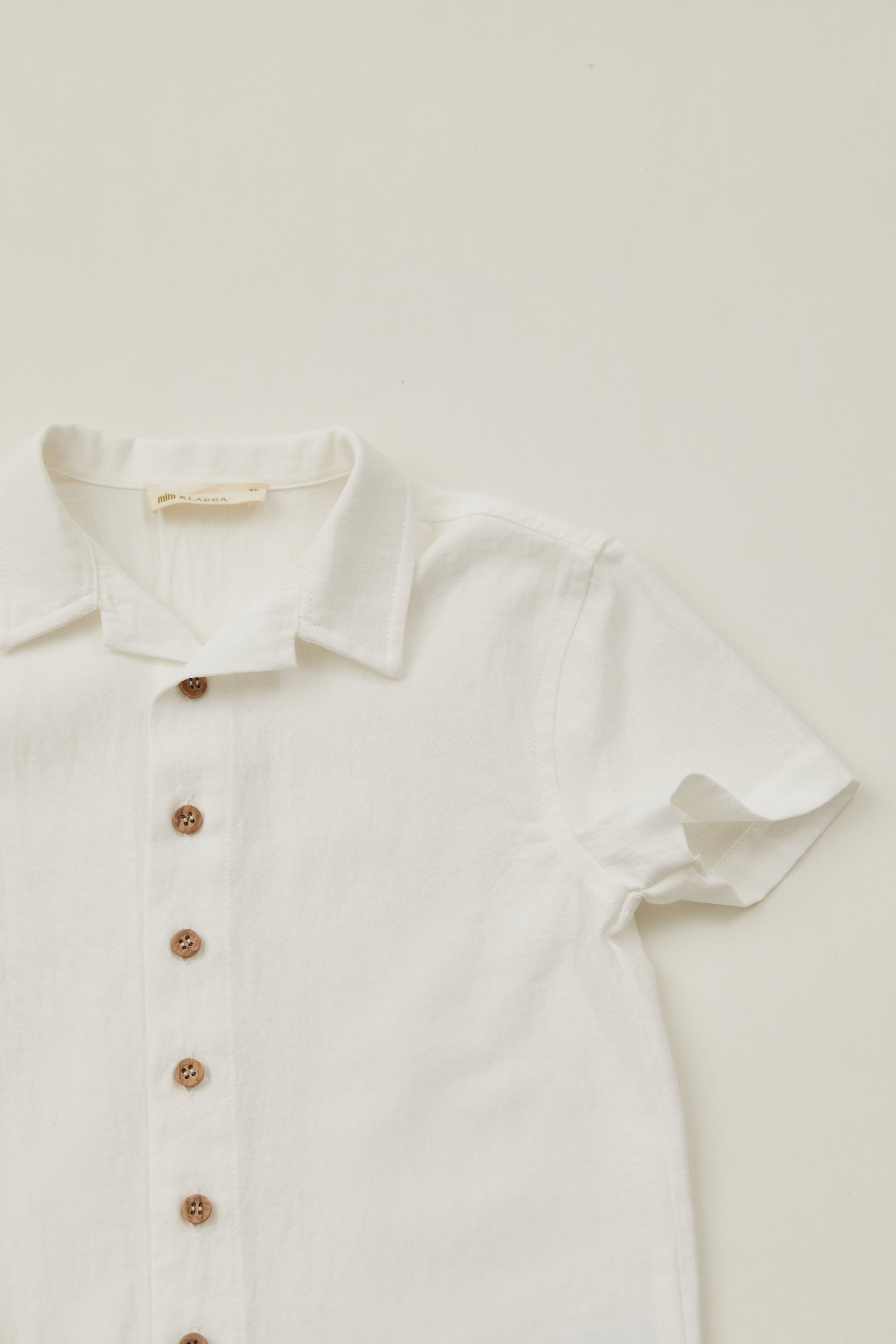 Mini Cotton Shirt in White