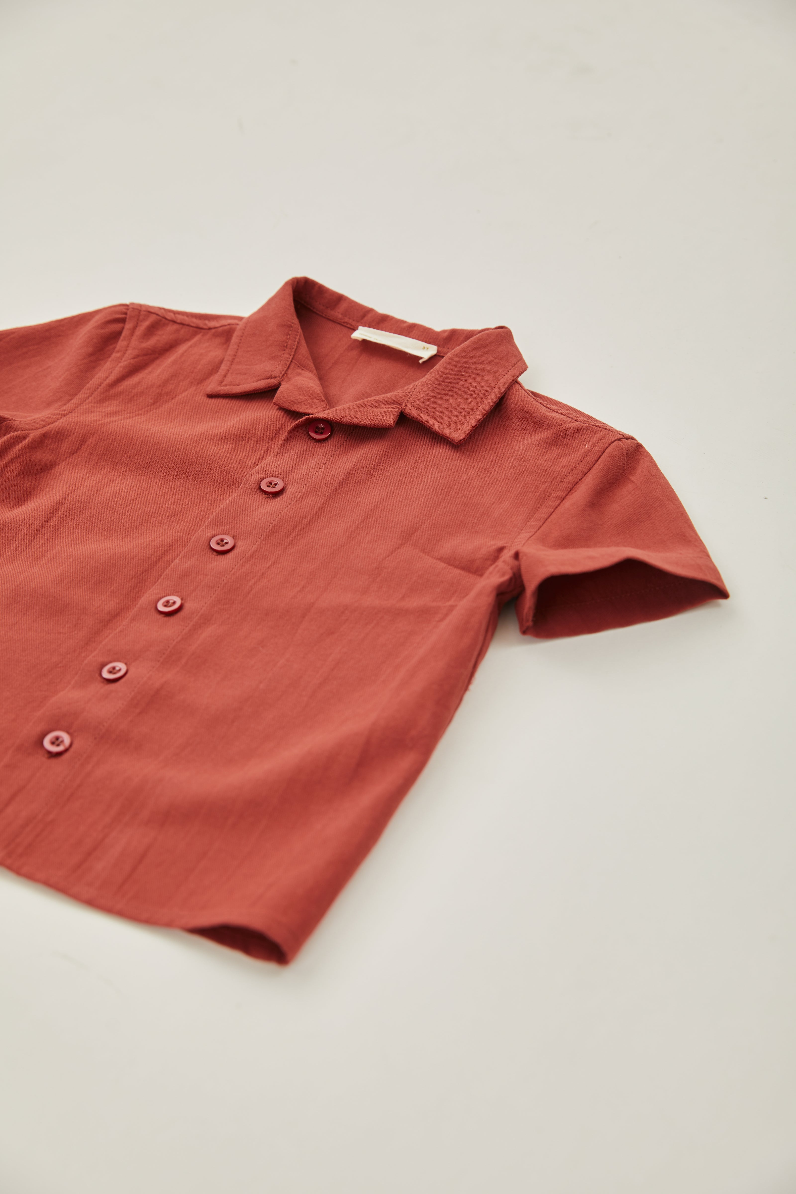 Mini Cotton Shirt in Sienna