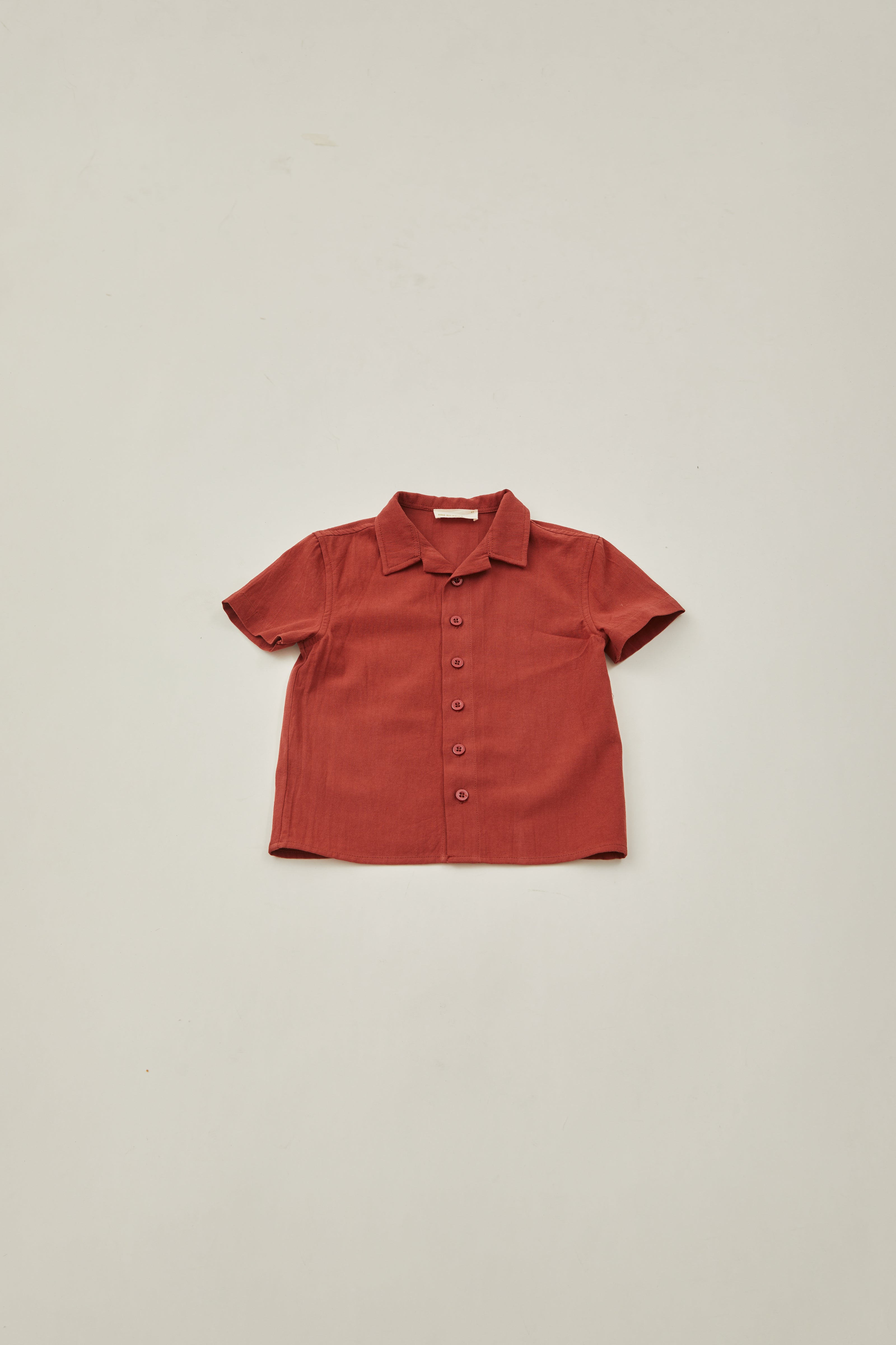 Mini Cotton Shirt in Sienna