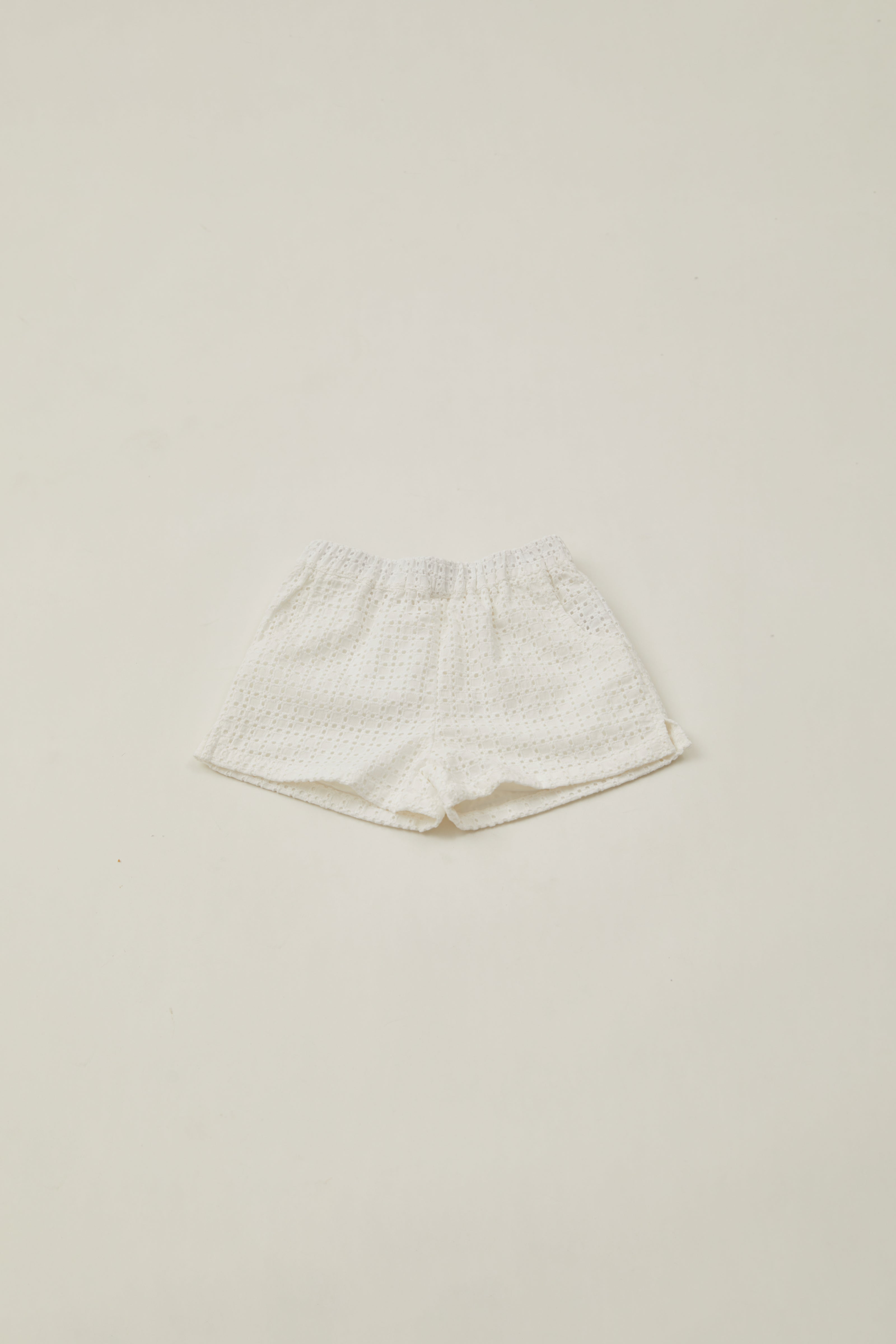 Mini Relaxed Shorts in Maha Crochet