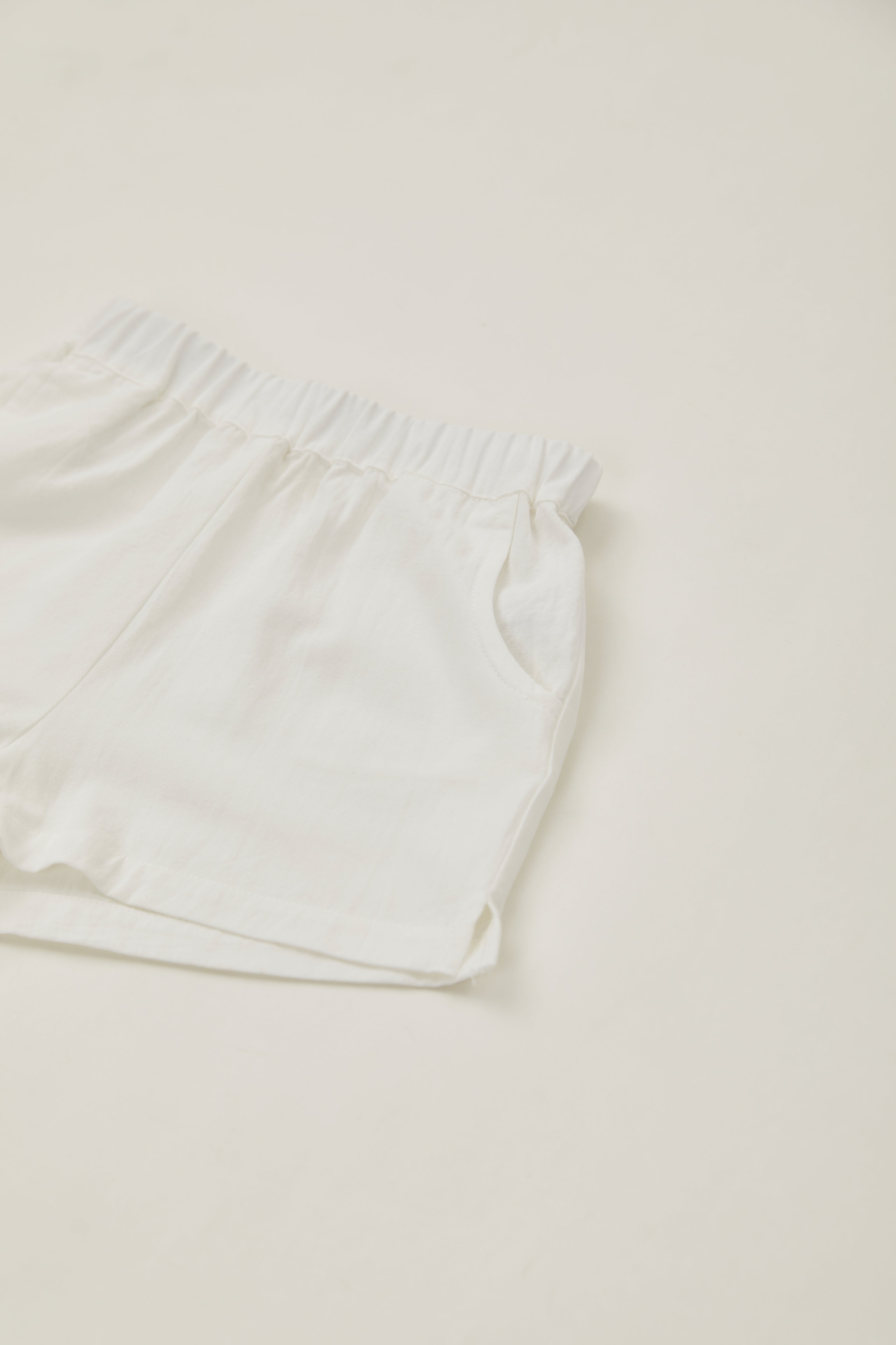 Mini Relaxed Shorts in White