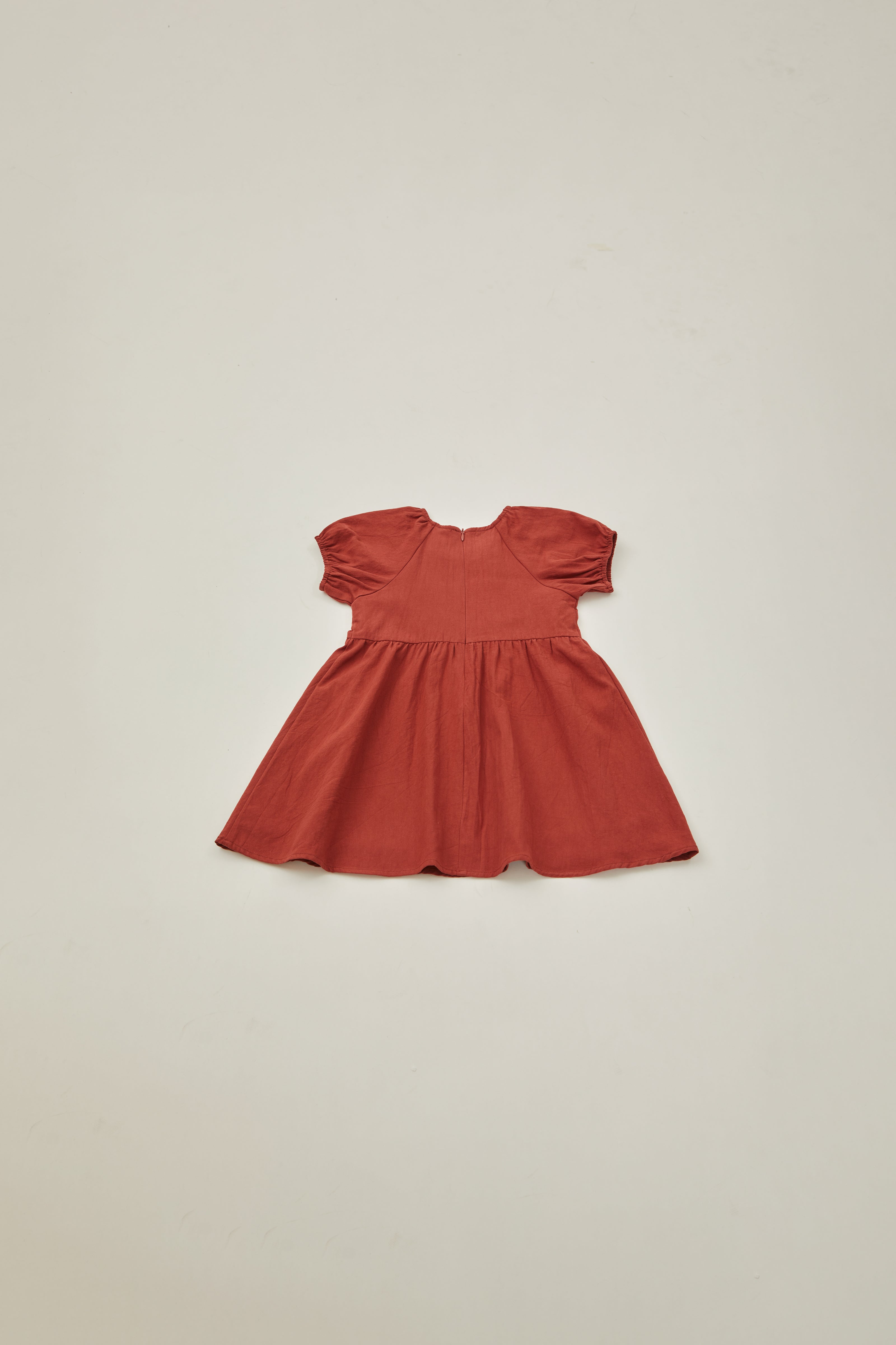 Mini Round Neck Dress in Sienna