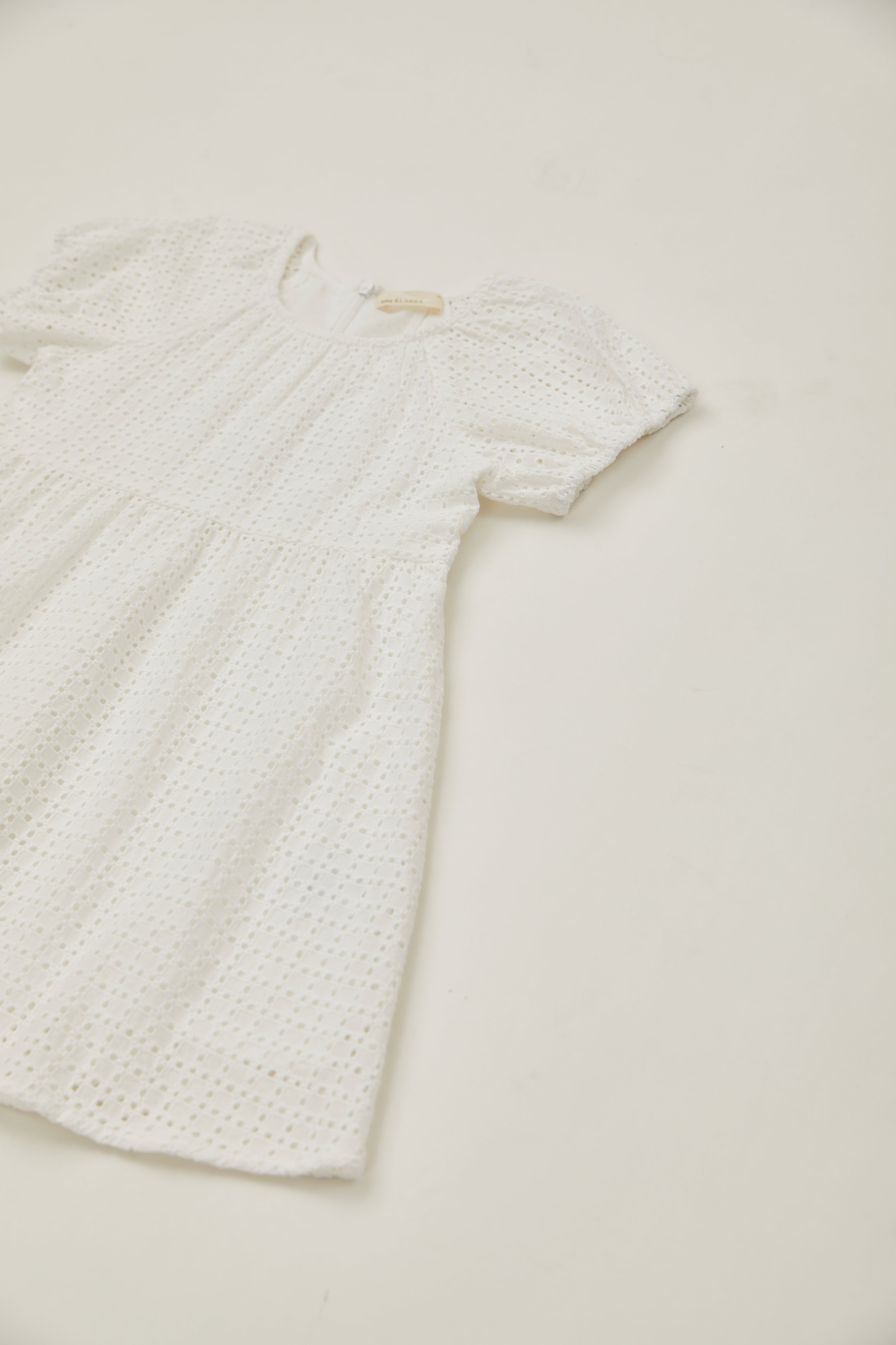 Mini Round Neck Dress in Maha Crochet