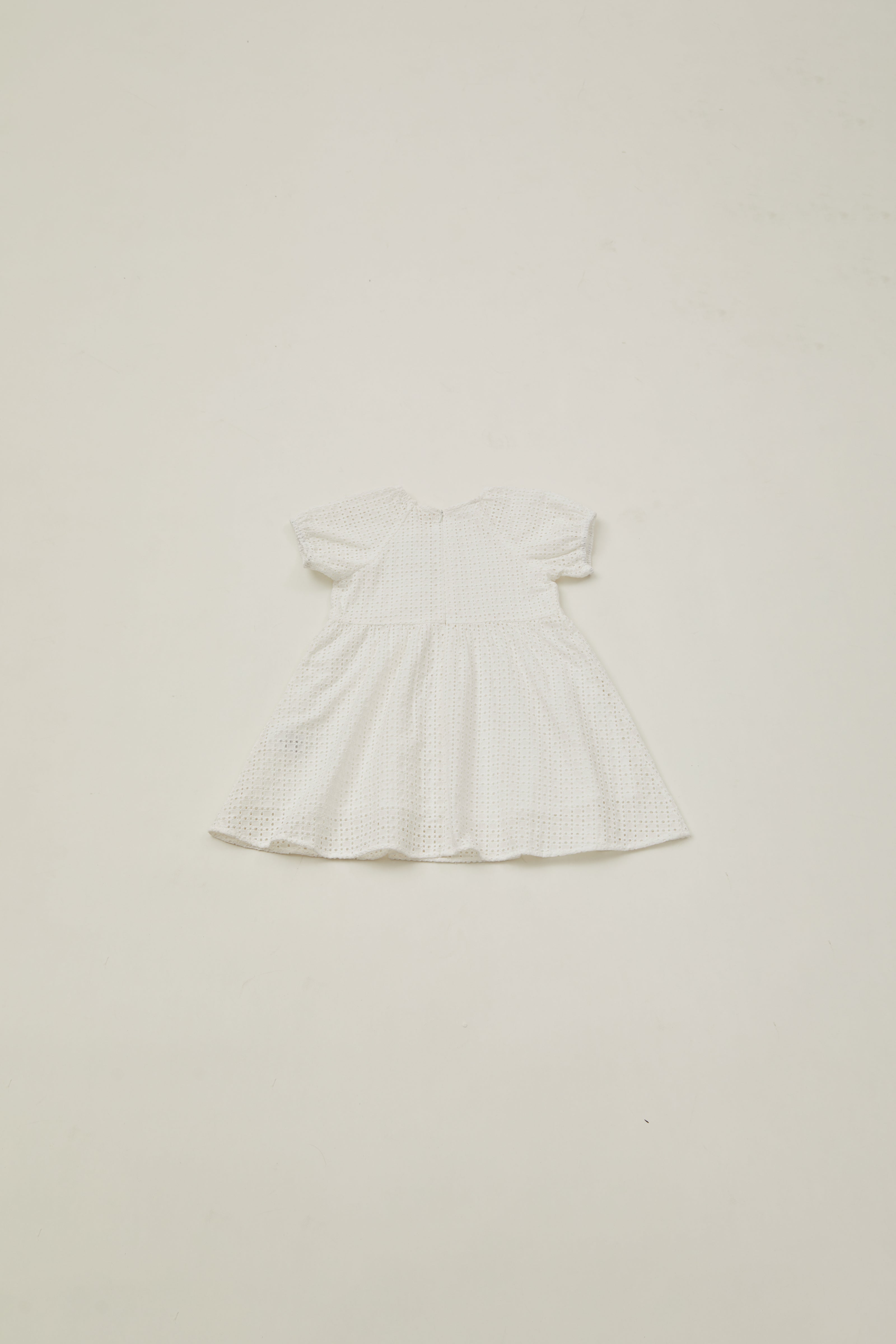 Mini Round Neck Dress in Maha Crochet