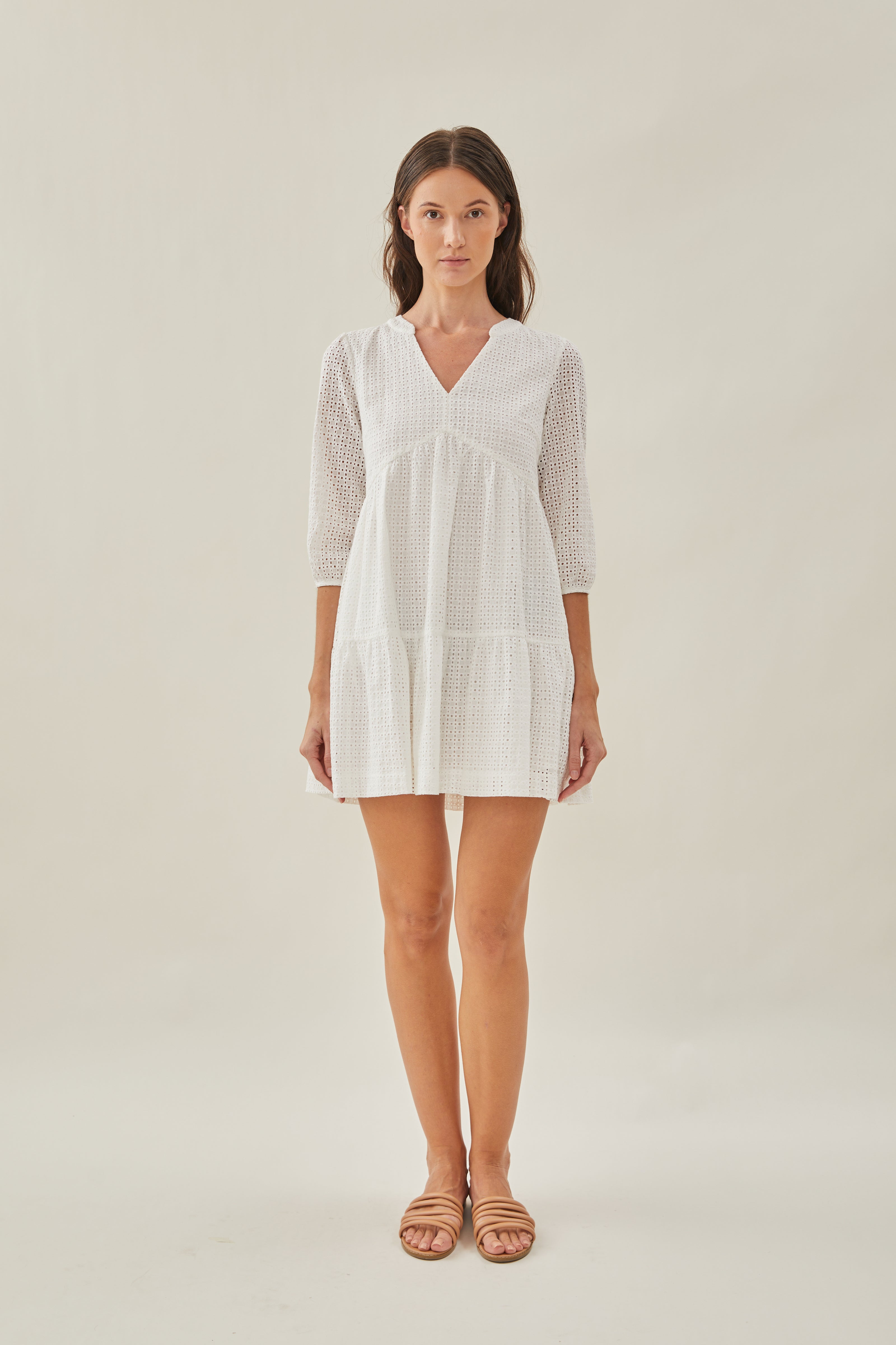 Maha Crochet Tiered Dress