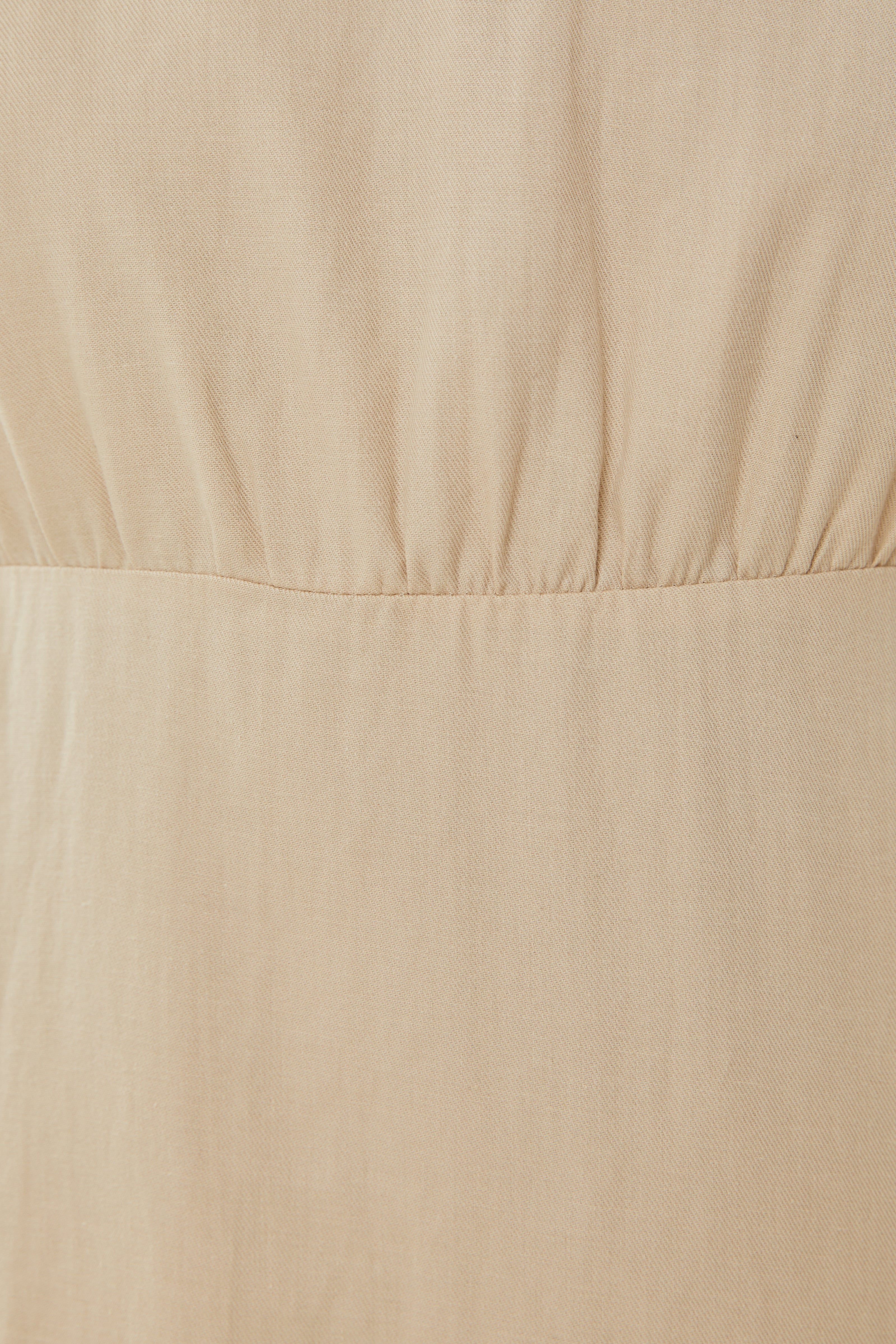 Waisted Midi Dress in Oat
