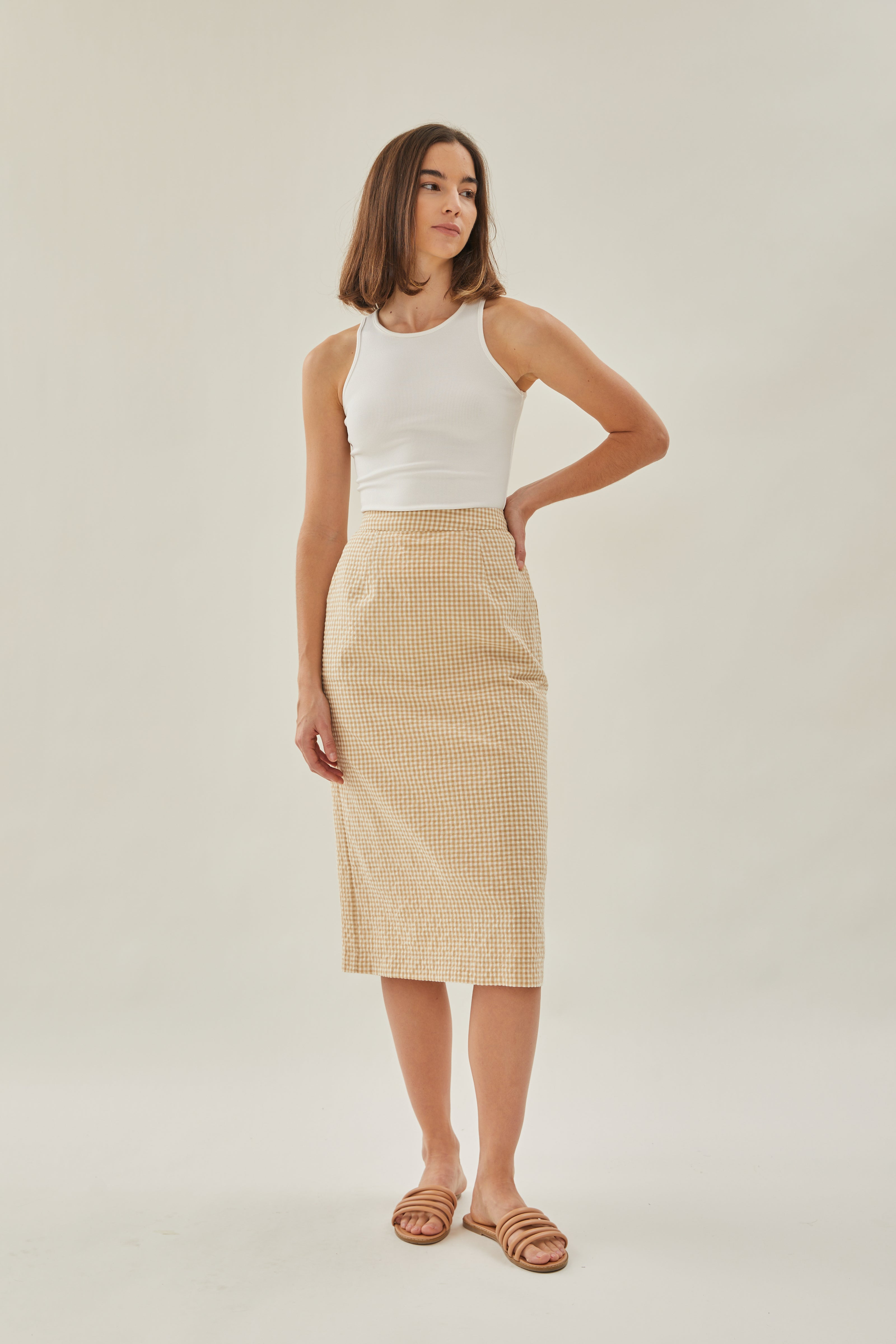 Classic Straight Skirt in Mellow