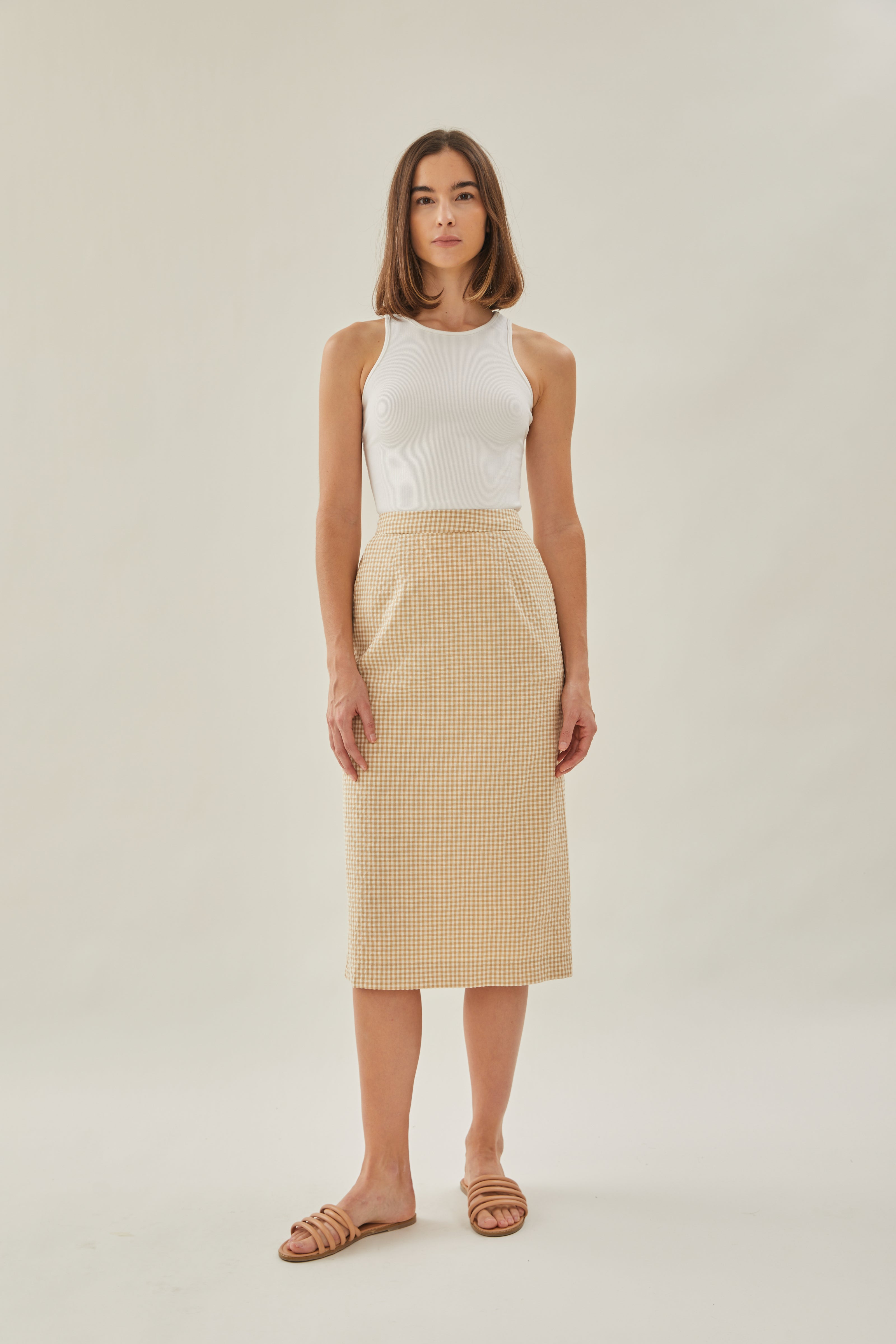 Classic Straight Skirt in Mellow