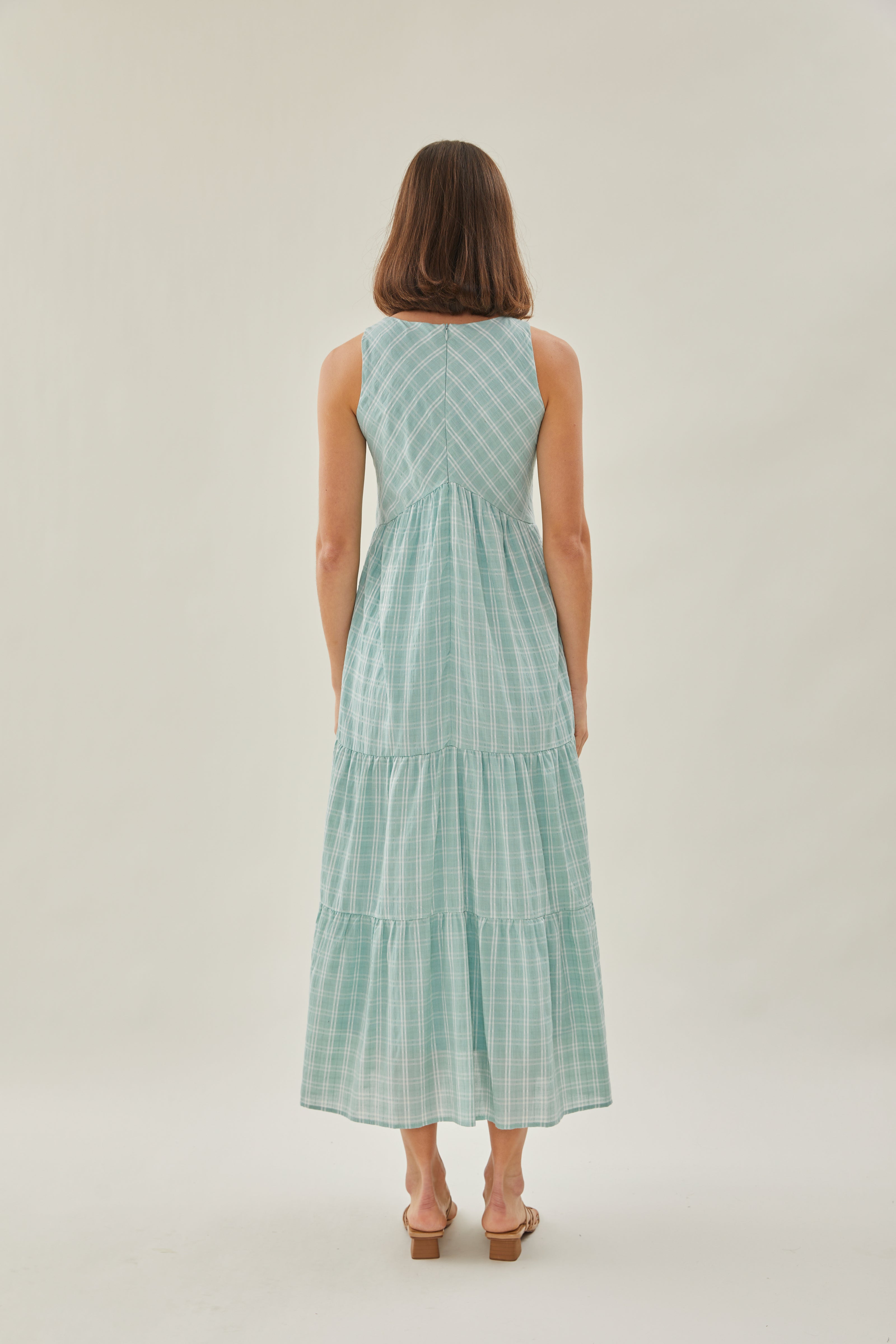 Tiered Maxi Sundress in Frost