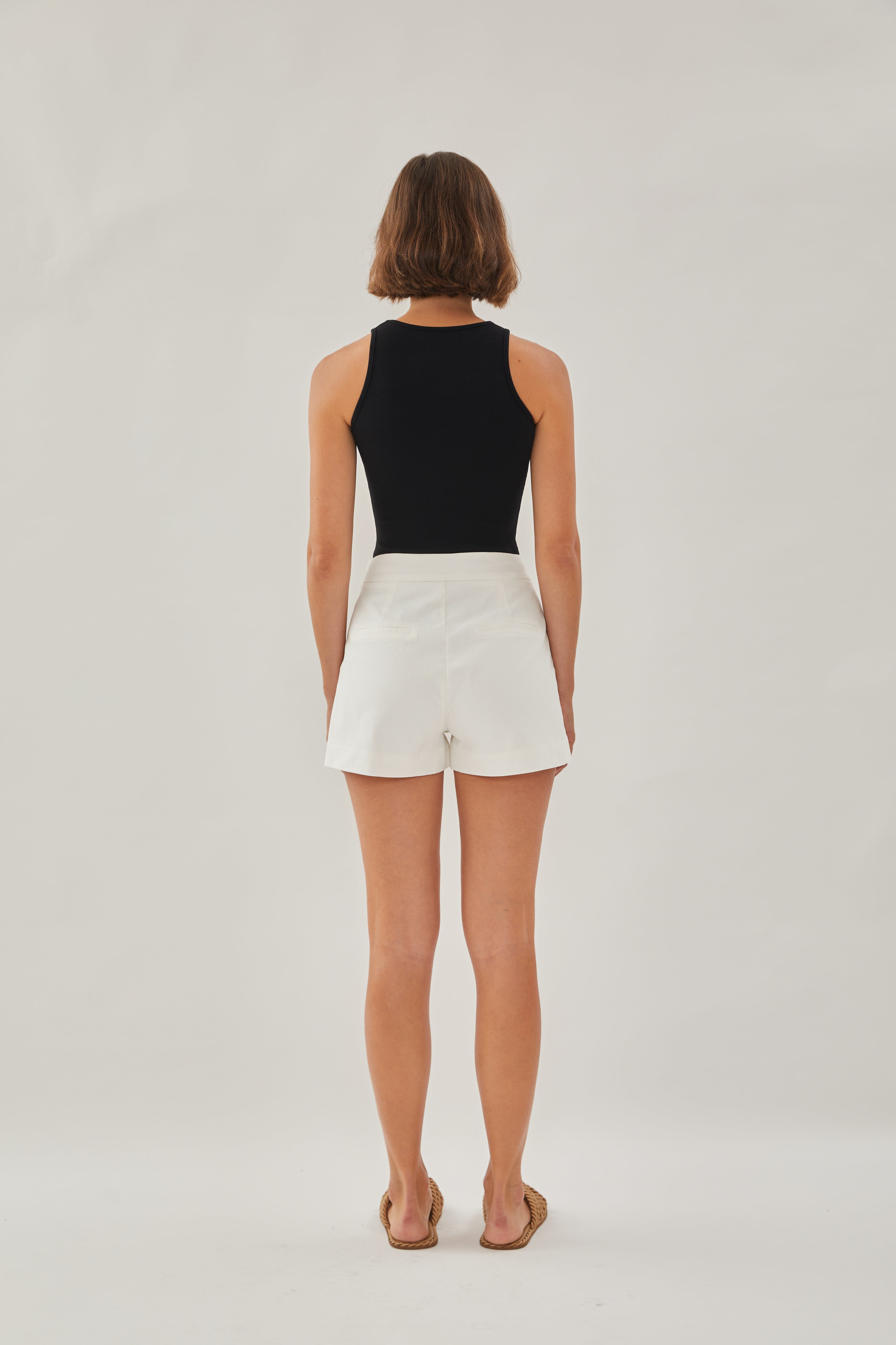 Classic Cotton Shorts in White