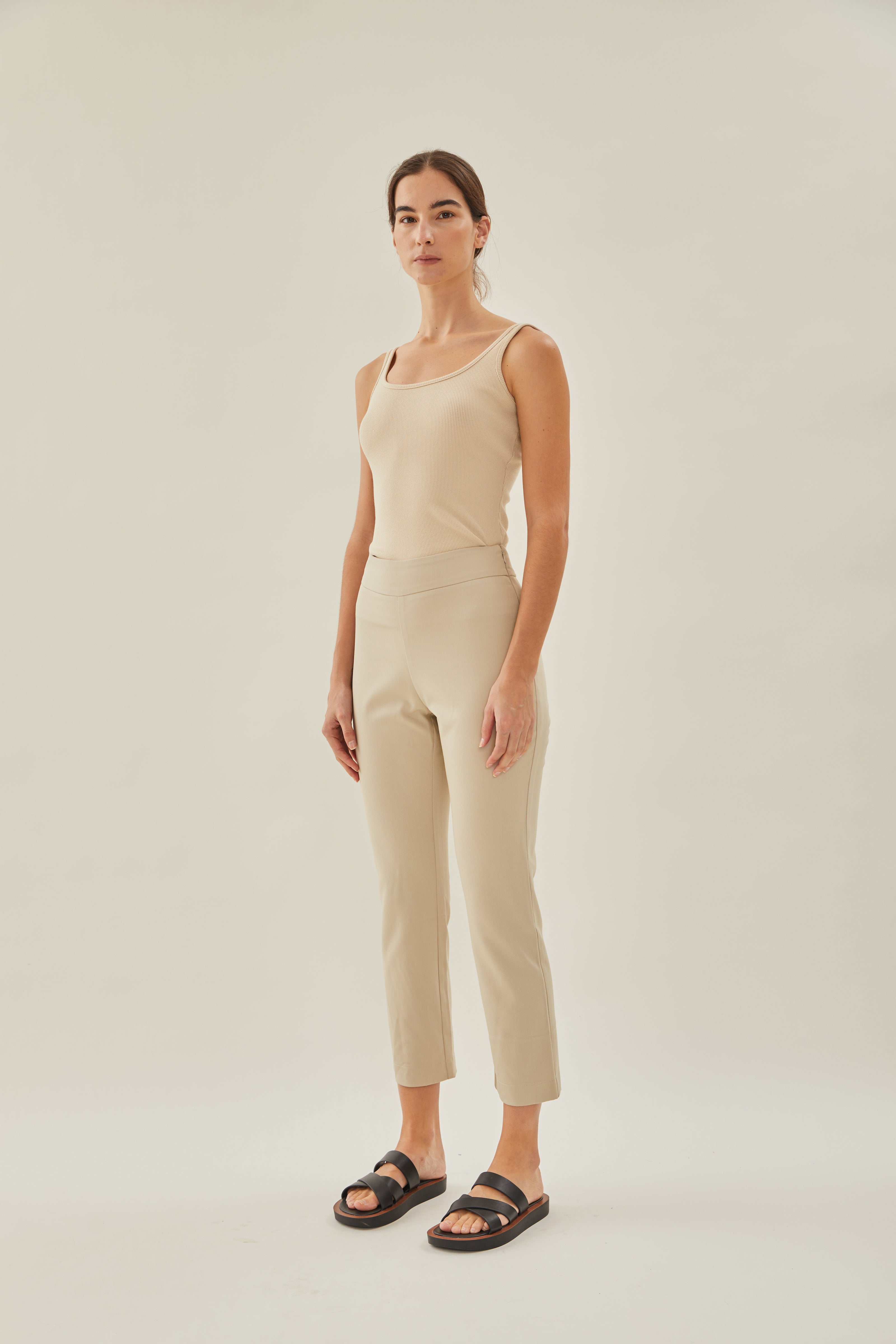 Tailored Trousers in Sand