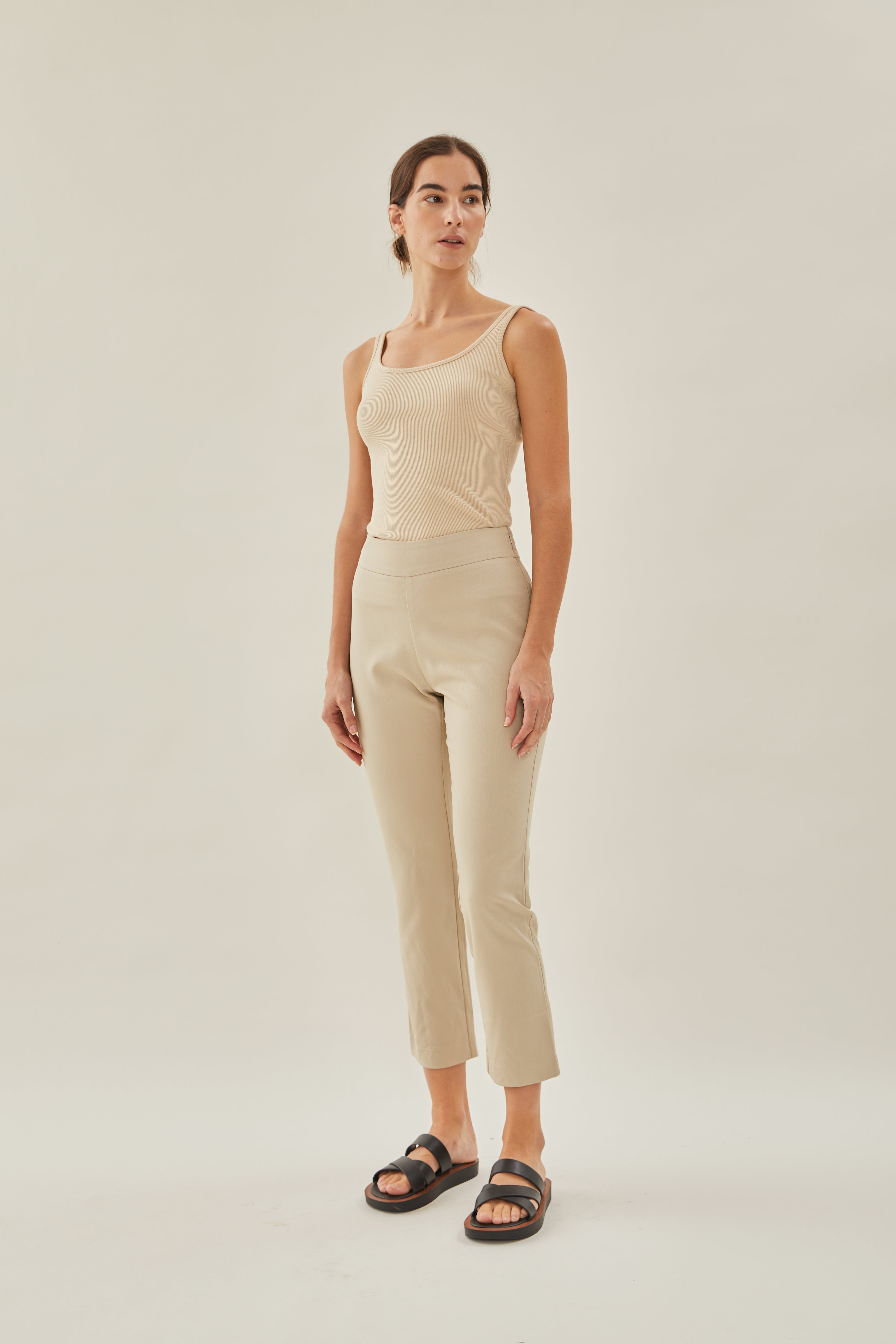 Tailored Trousers in Sand