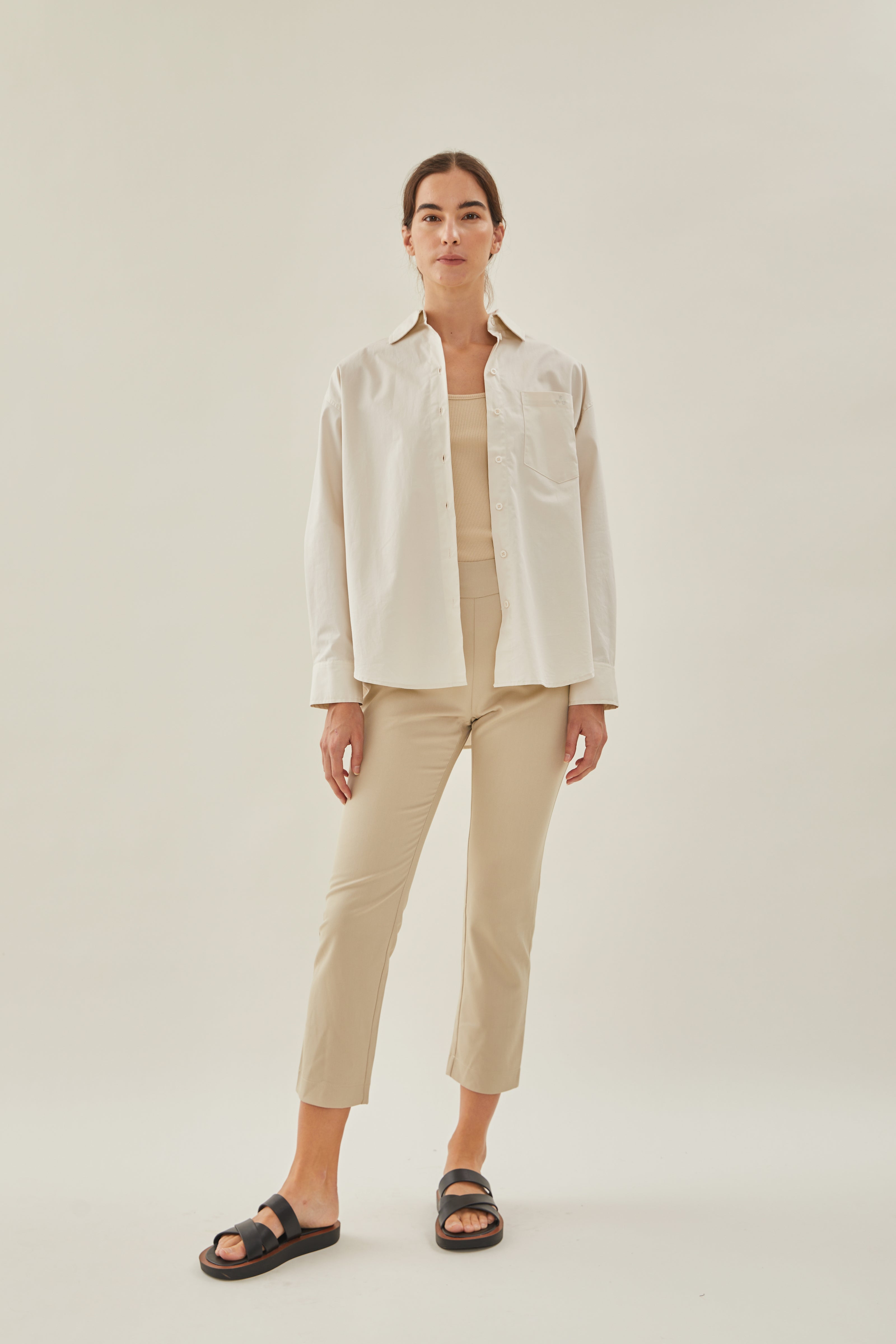 Tailored Trousers in Sand