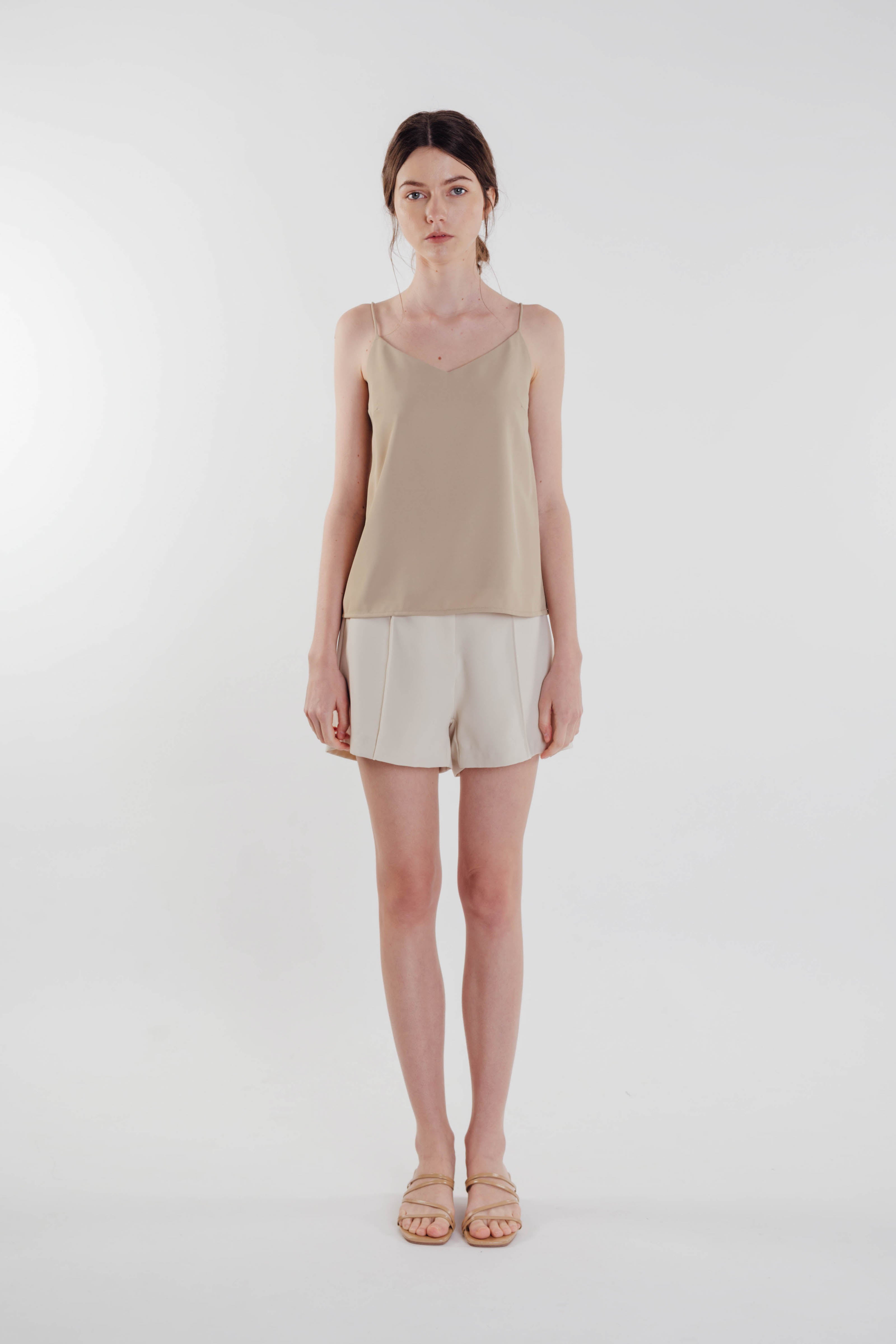 V-neck Camisole in Tan (Sale)